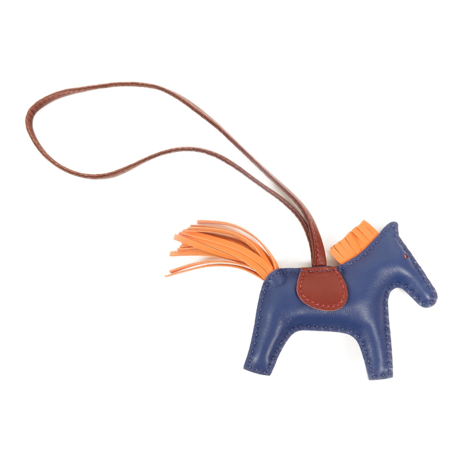 HERMES 羊皮皮革Rodeo PM掛飾