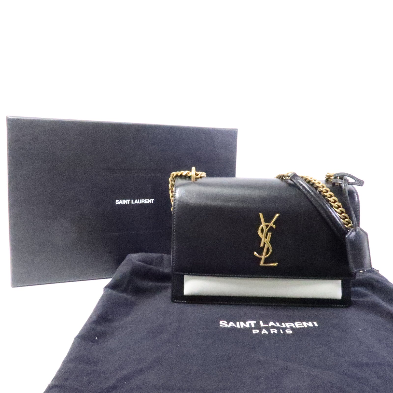SAINT LAURENT 牛皮皮革Sunset Medium肩背袋