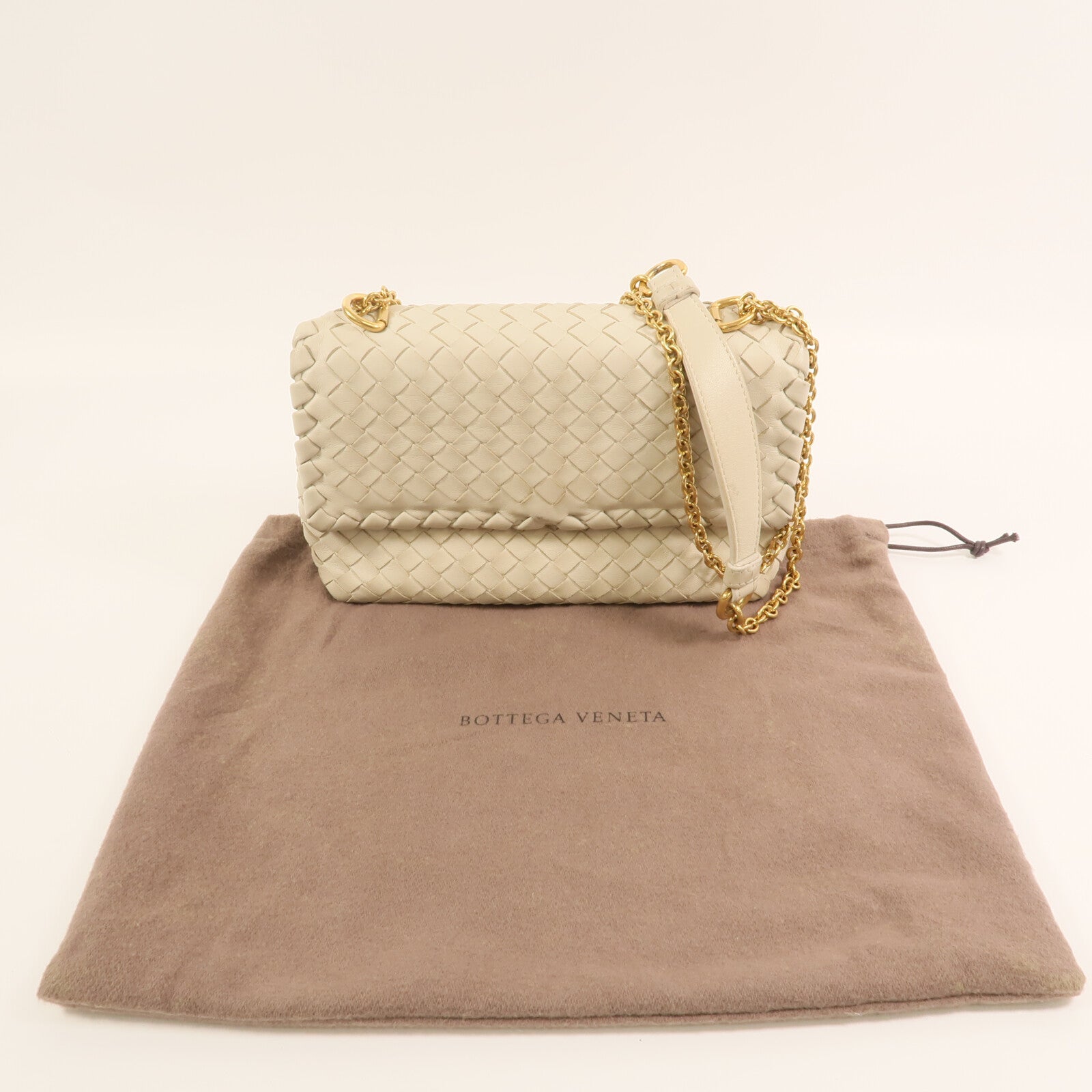 BOTTEGA VENETA 羊皮皮革Second Bag金扣鏈帶肩背袋