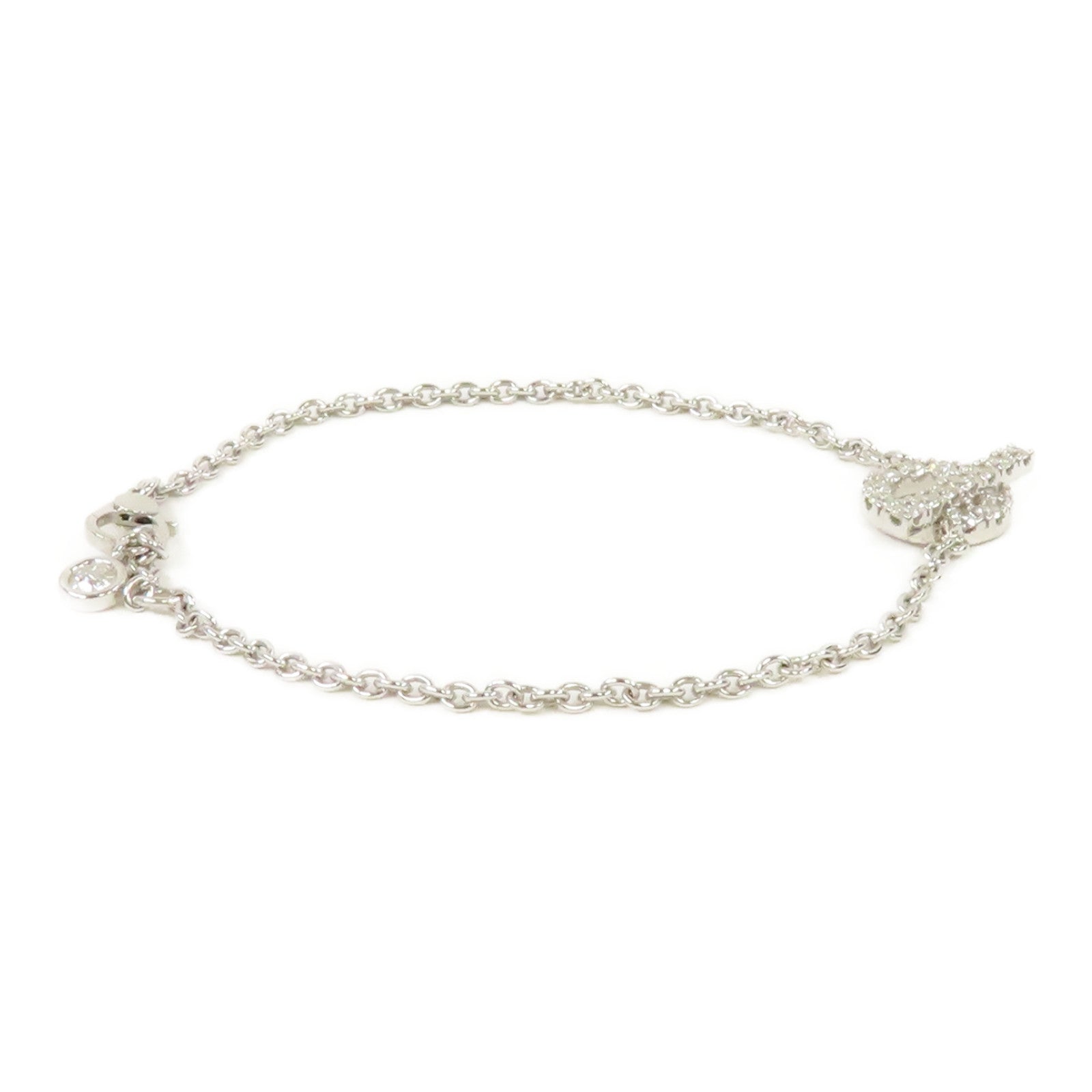 HERMES 18K白金Finesse Diamond Bracelet0.55ct鑽石手鏈