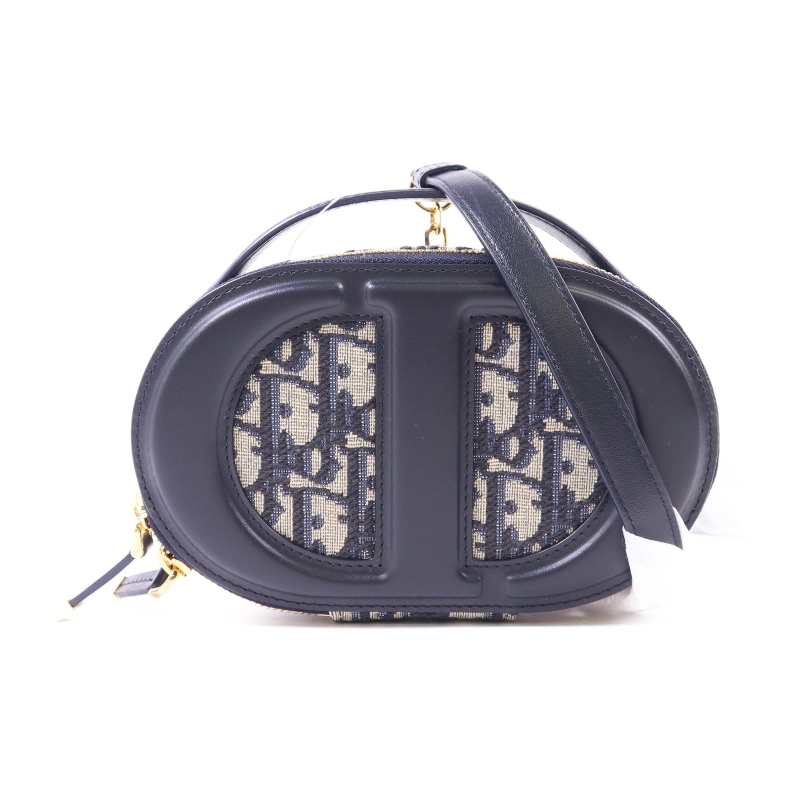 Dior 帆布Dior CD Signature金扣手挽肩背兩用袋