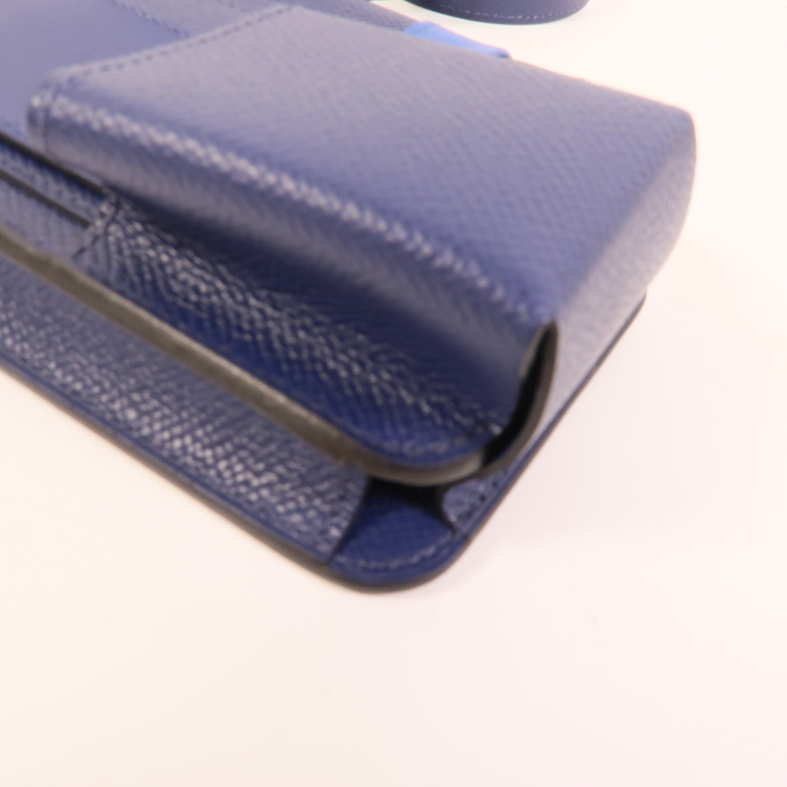 HERMES Epsom皮革Hermesway手機袋Saphire