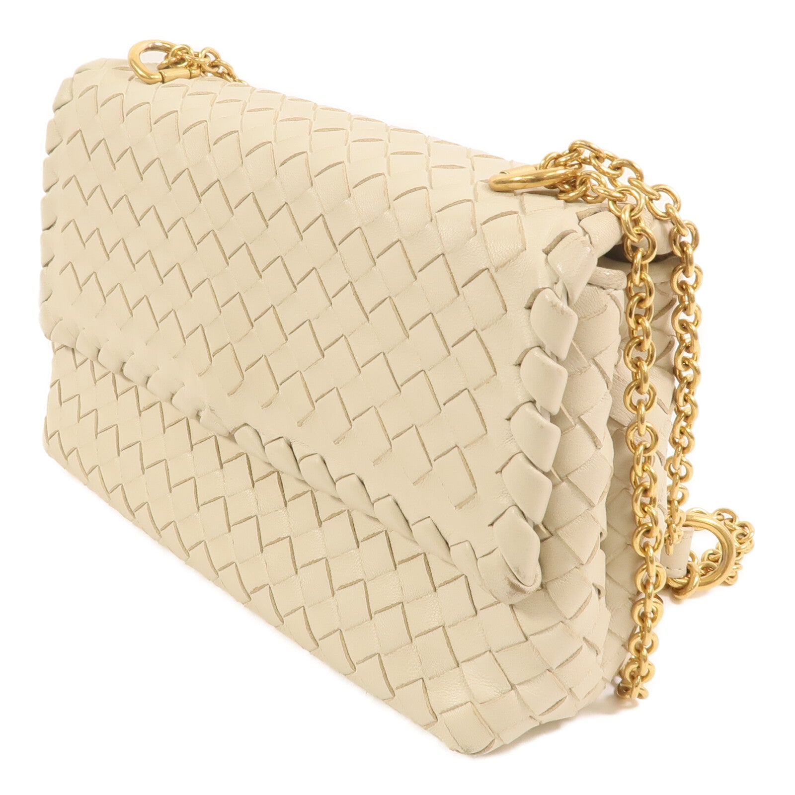 BOTTEGA VENETA 羊皮皮革Second Bag金扣鏈帶肩背袋