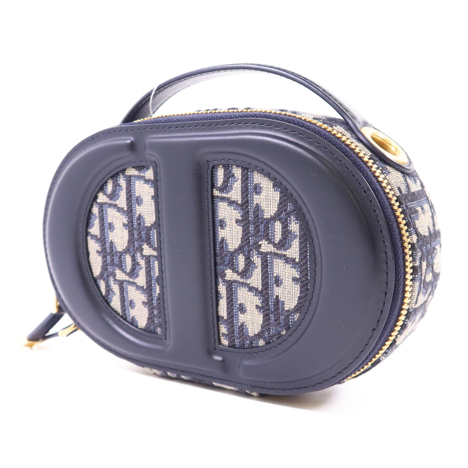 Dior 帆布Dior CD Signature金扣手挽肩背兩用袋