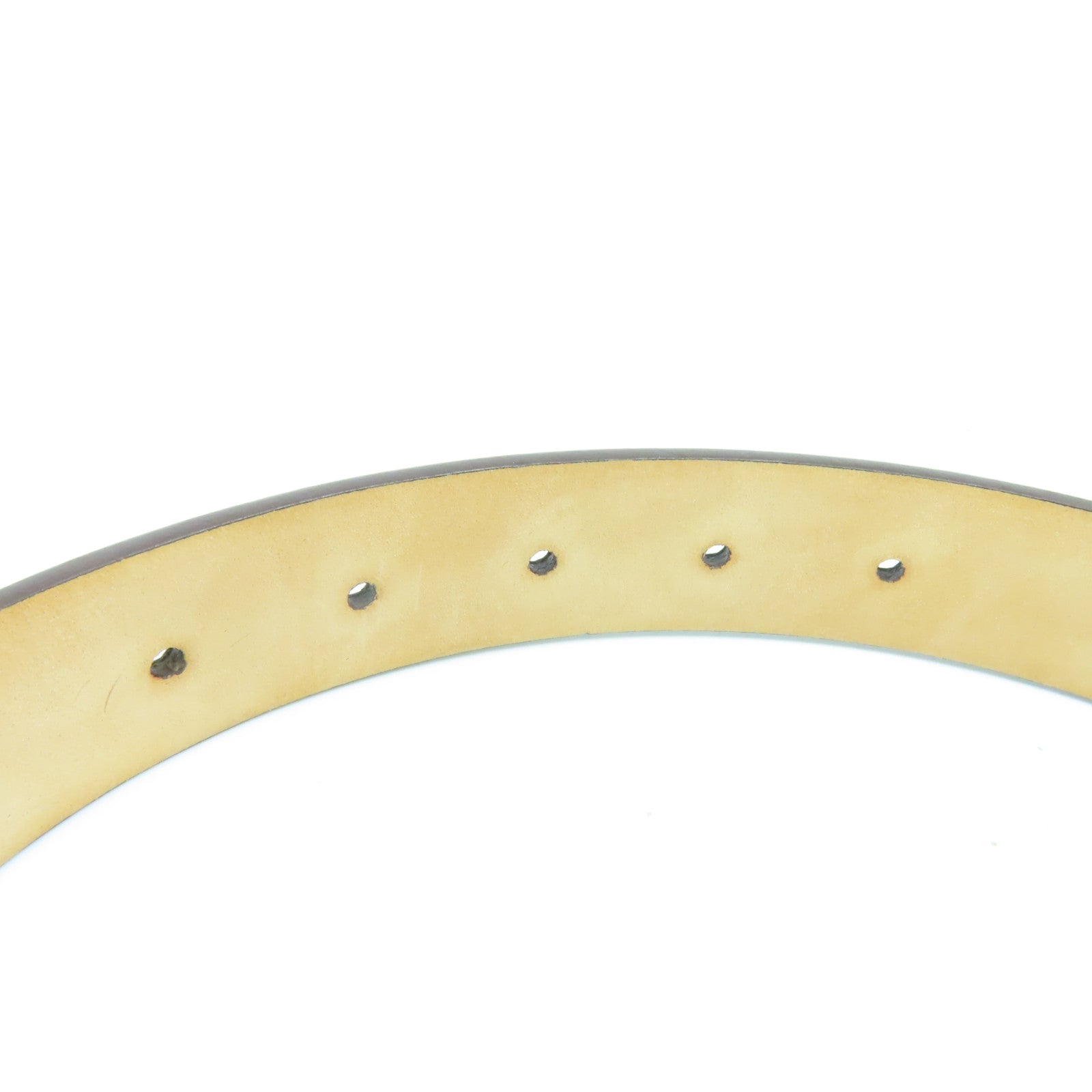 LOUIS VUITTON 【激減優惠】Damier Belt 70金扣皮帶啡色