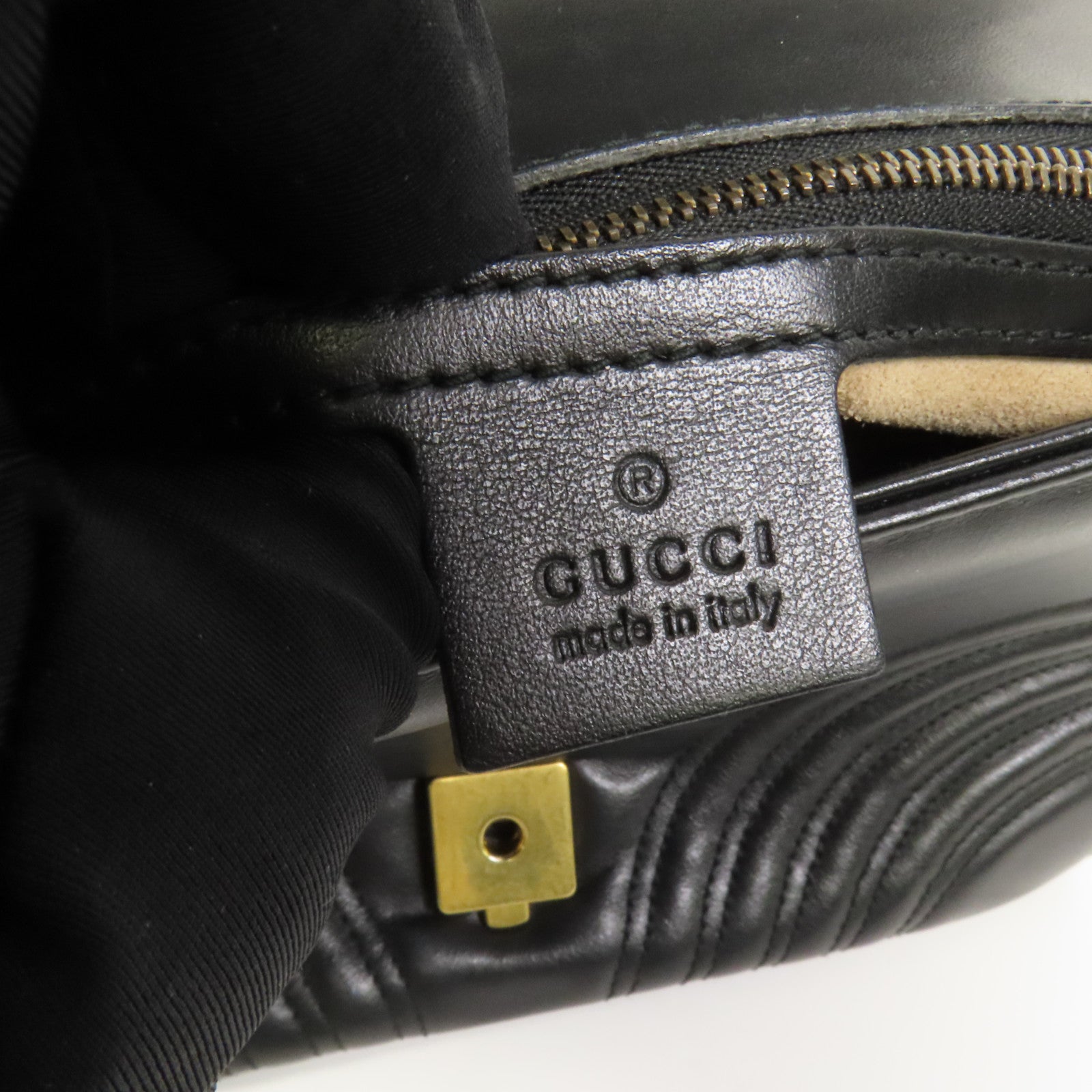 GUCCI 牛皮皮革GG Marmont金扣手挽肩背兩用袋