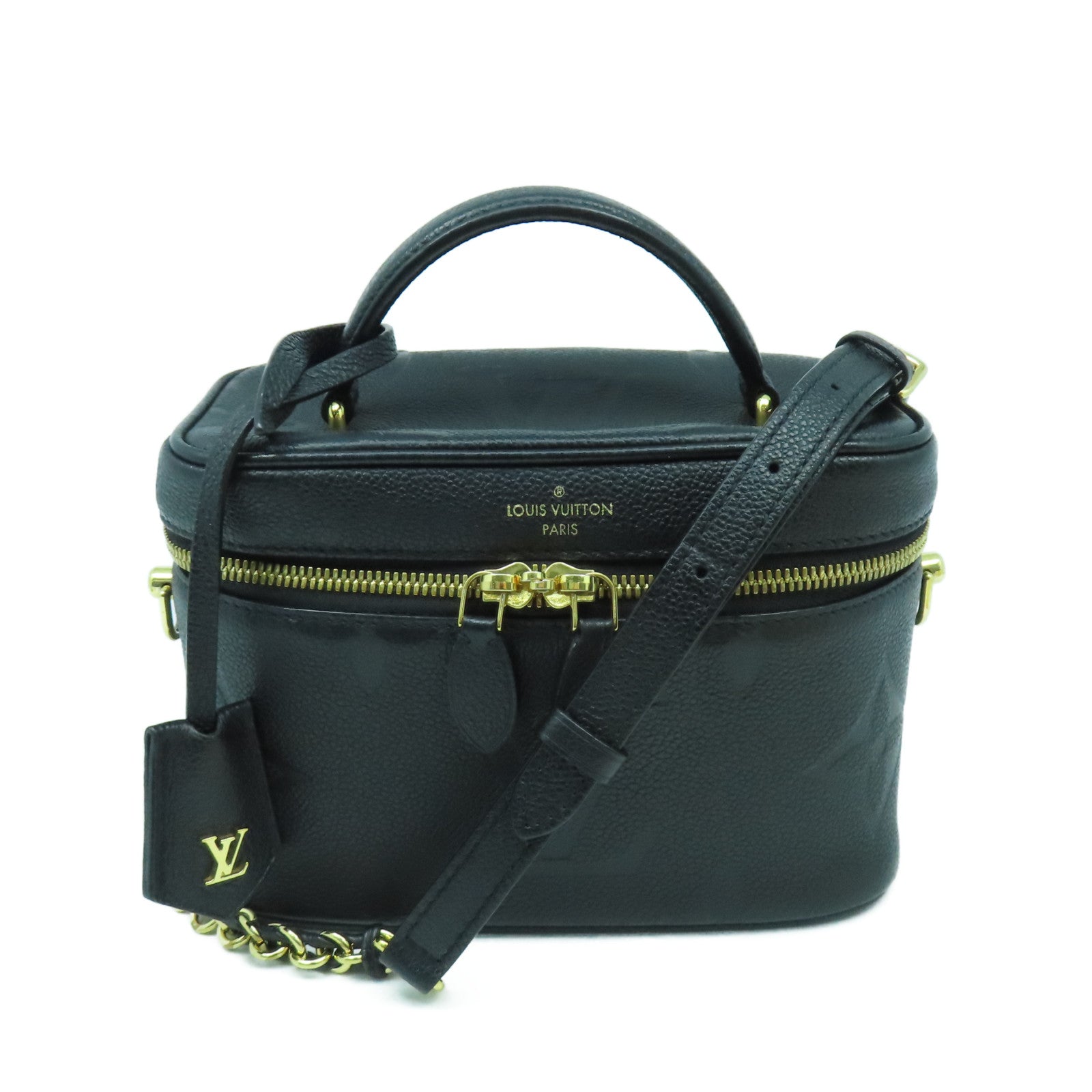 LOUIS VUITTON 【激減優惠】Monogram Empreinte Vanity PM金扣手挽肩背兩用袋黑色