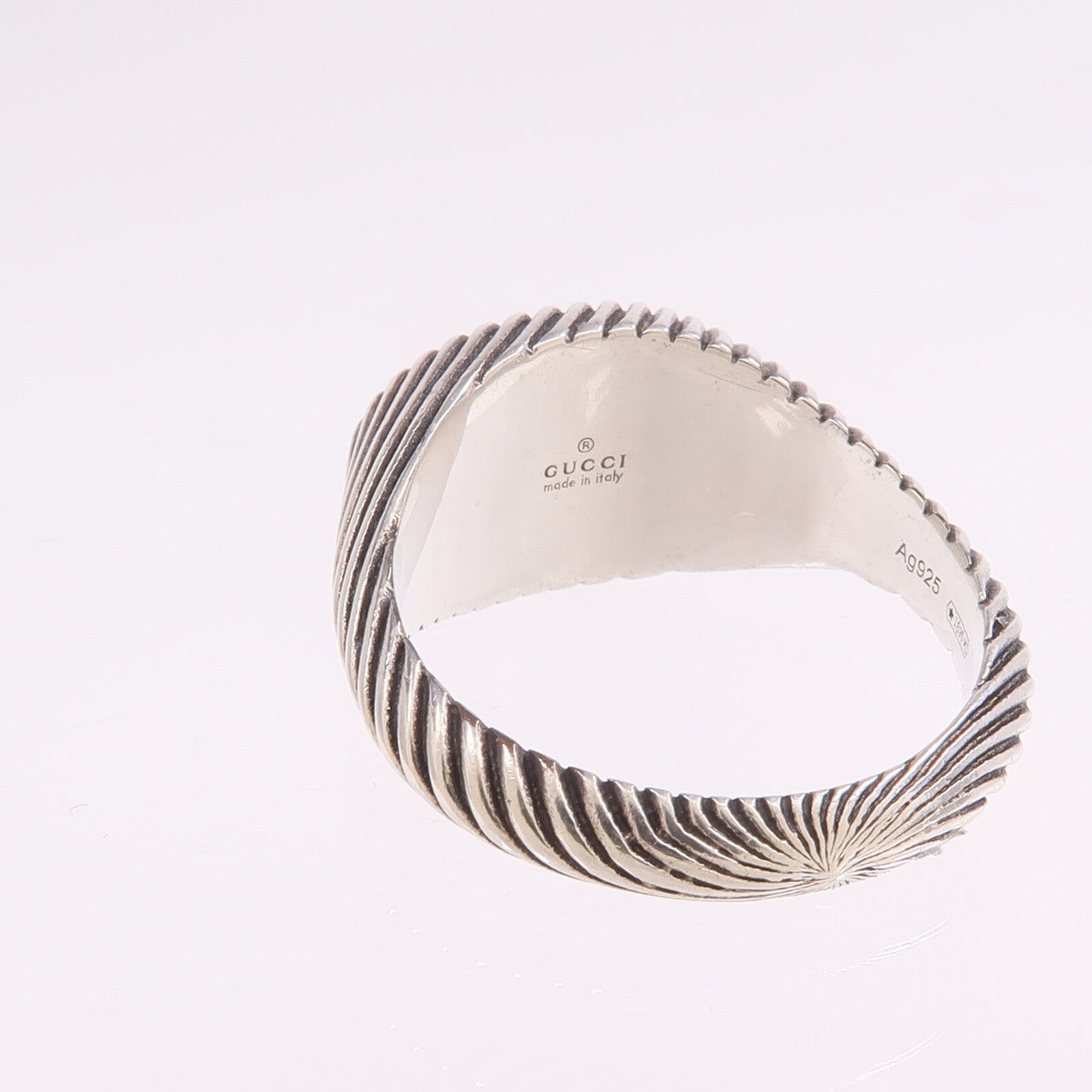 GUCCI 925純銀Ring戒指Gucci#9/US#5