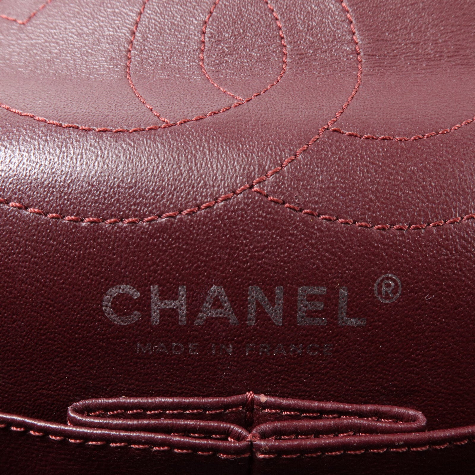 CHANEL 牛皮皮革2.55 Medium鏈帶肩背袋