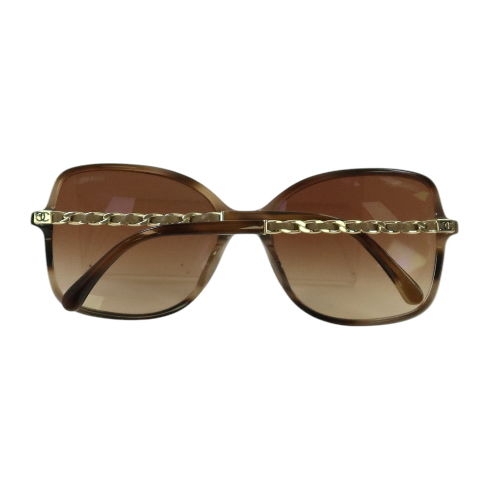 CHANEL PVC/羊皮皮革Square Sunglass太陽眼鏡