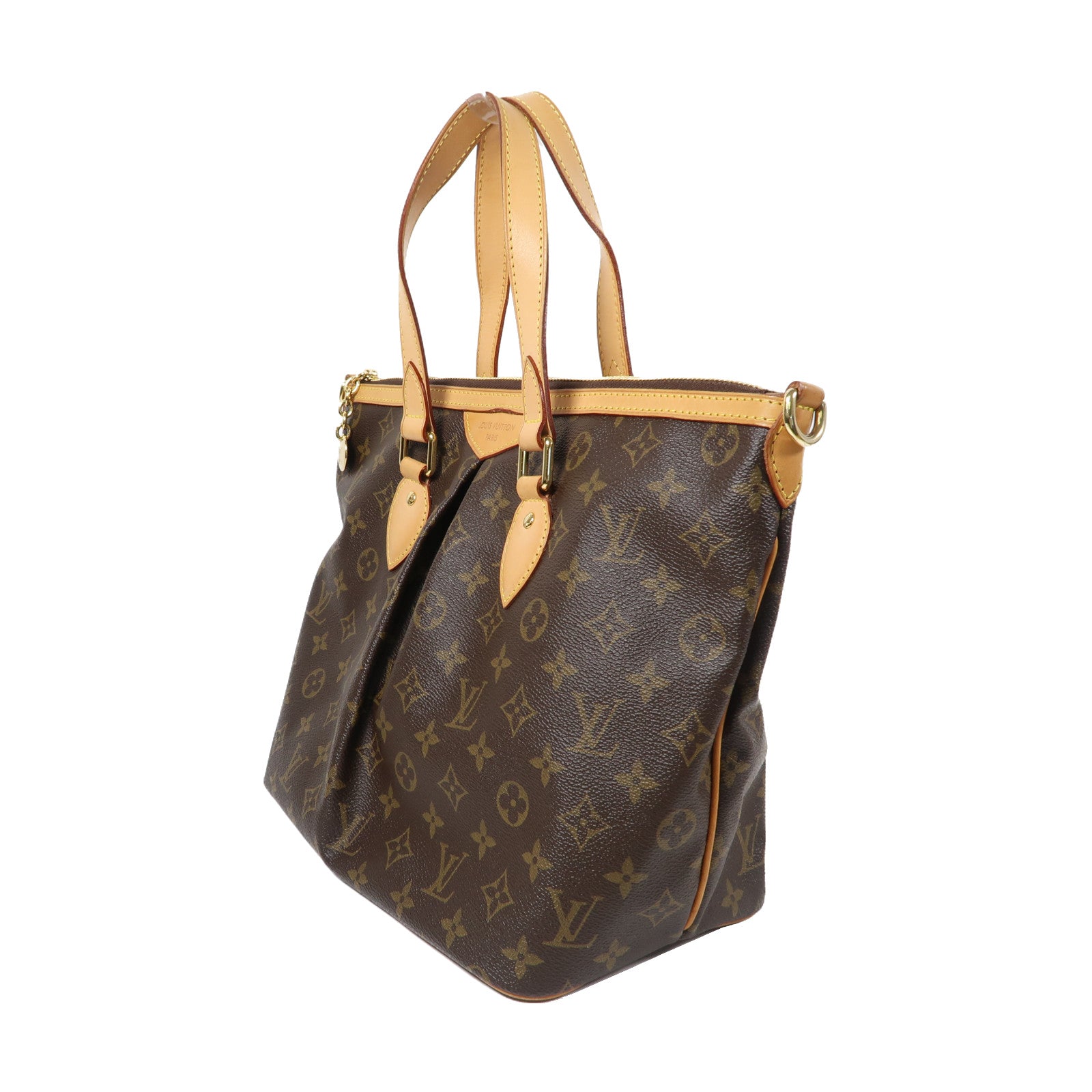 LOUIS VUITTON Monogram Palermo PM金扣手挽肩背兩用袋啡色