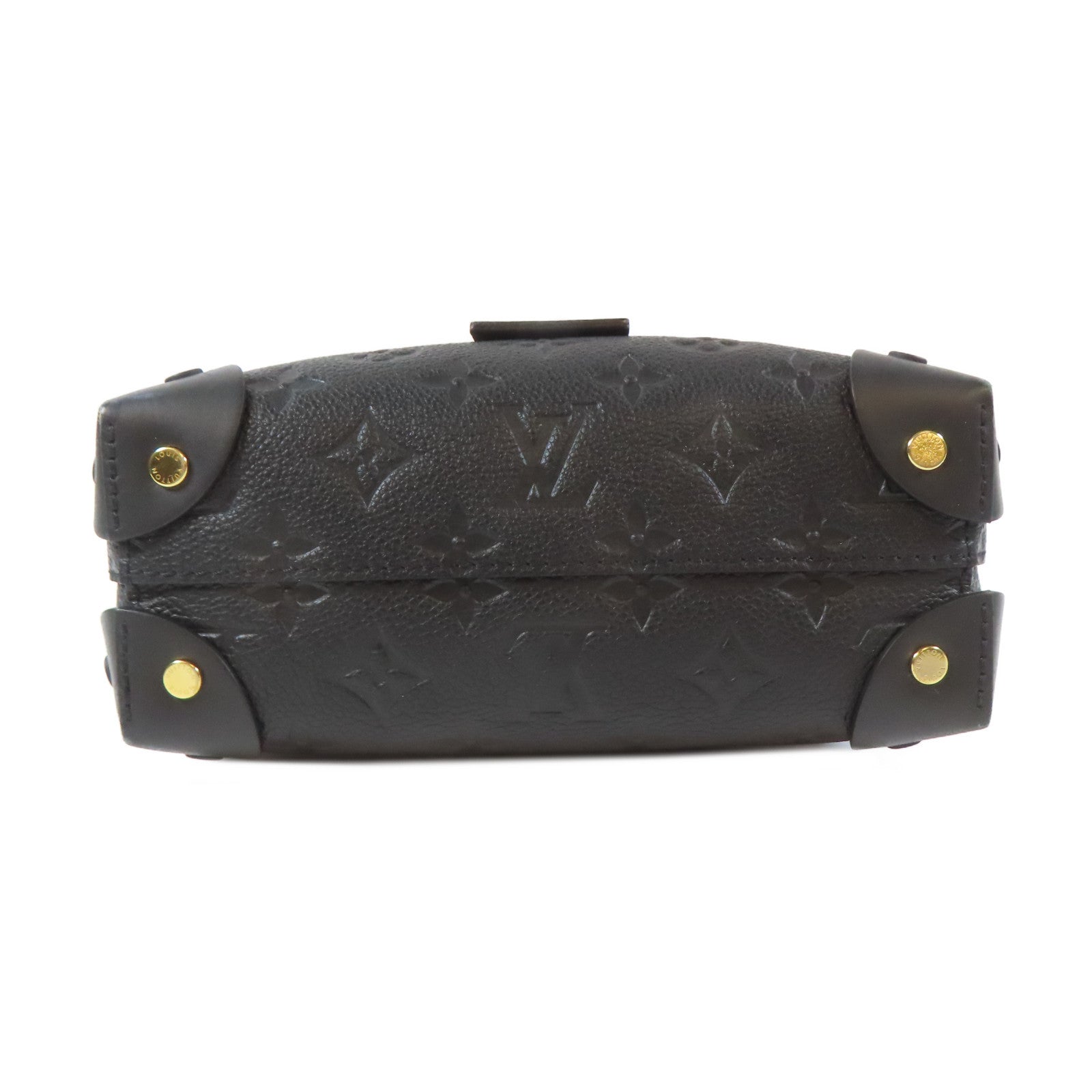 LOUIS VUITTON Monogram Empreinte Petit Malle金扣手挽肩背兩用袋黑色