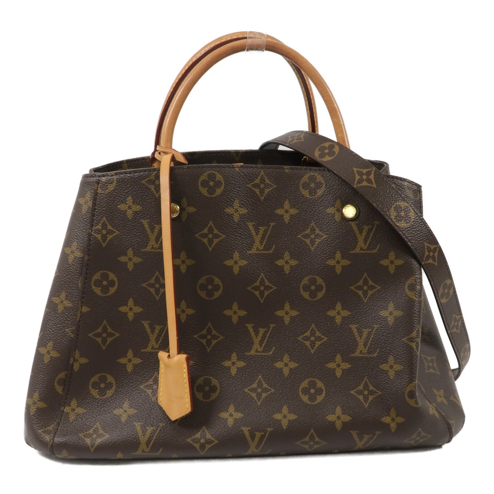 LOUIS VUITTON Monogram Montaigne MM手挽肩背兩用袋