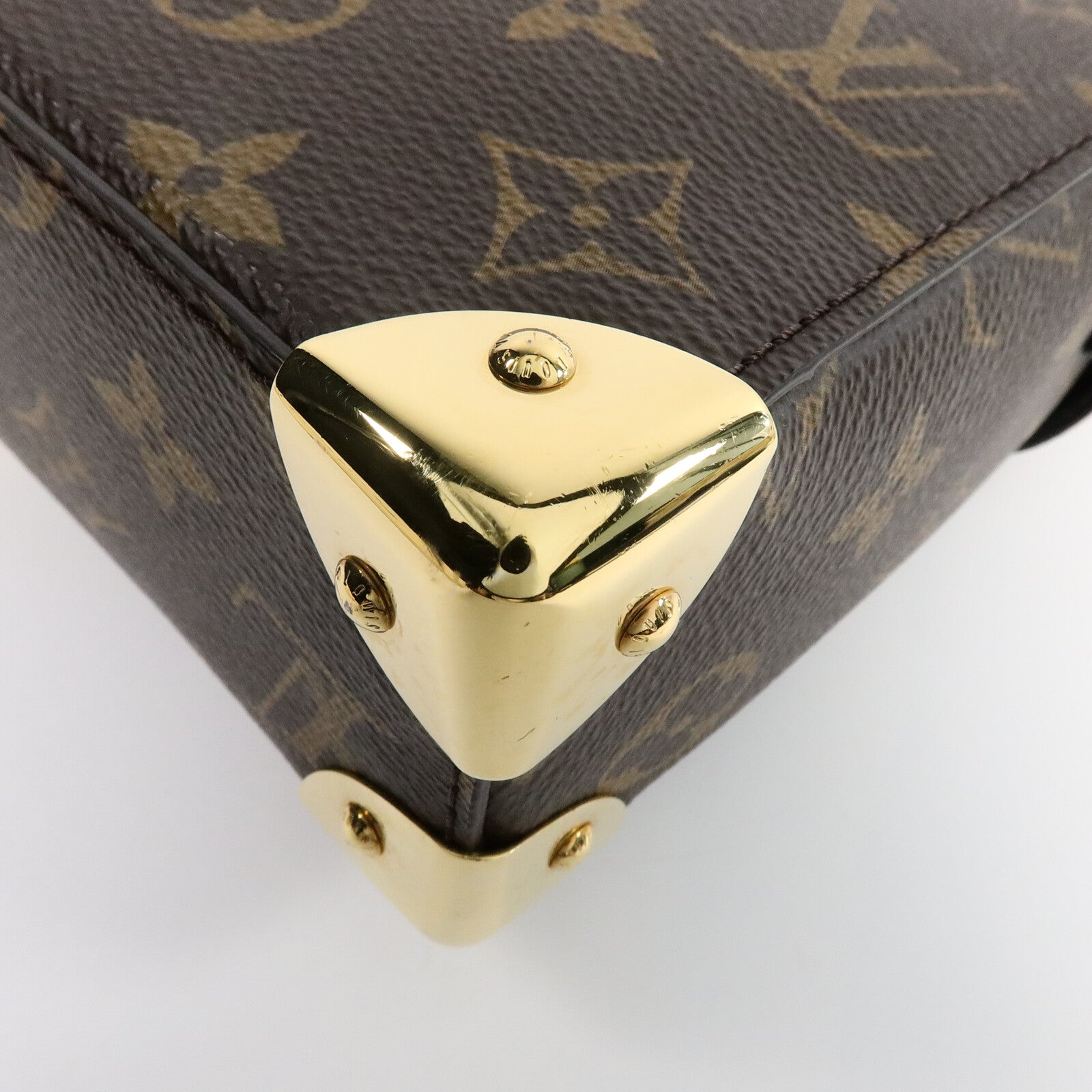 LOUIS VUITTON Monogram/Monogram Reverse Camera Box金扣鏈帶手挽肩背兩用袋