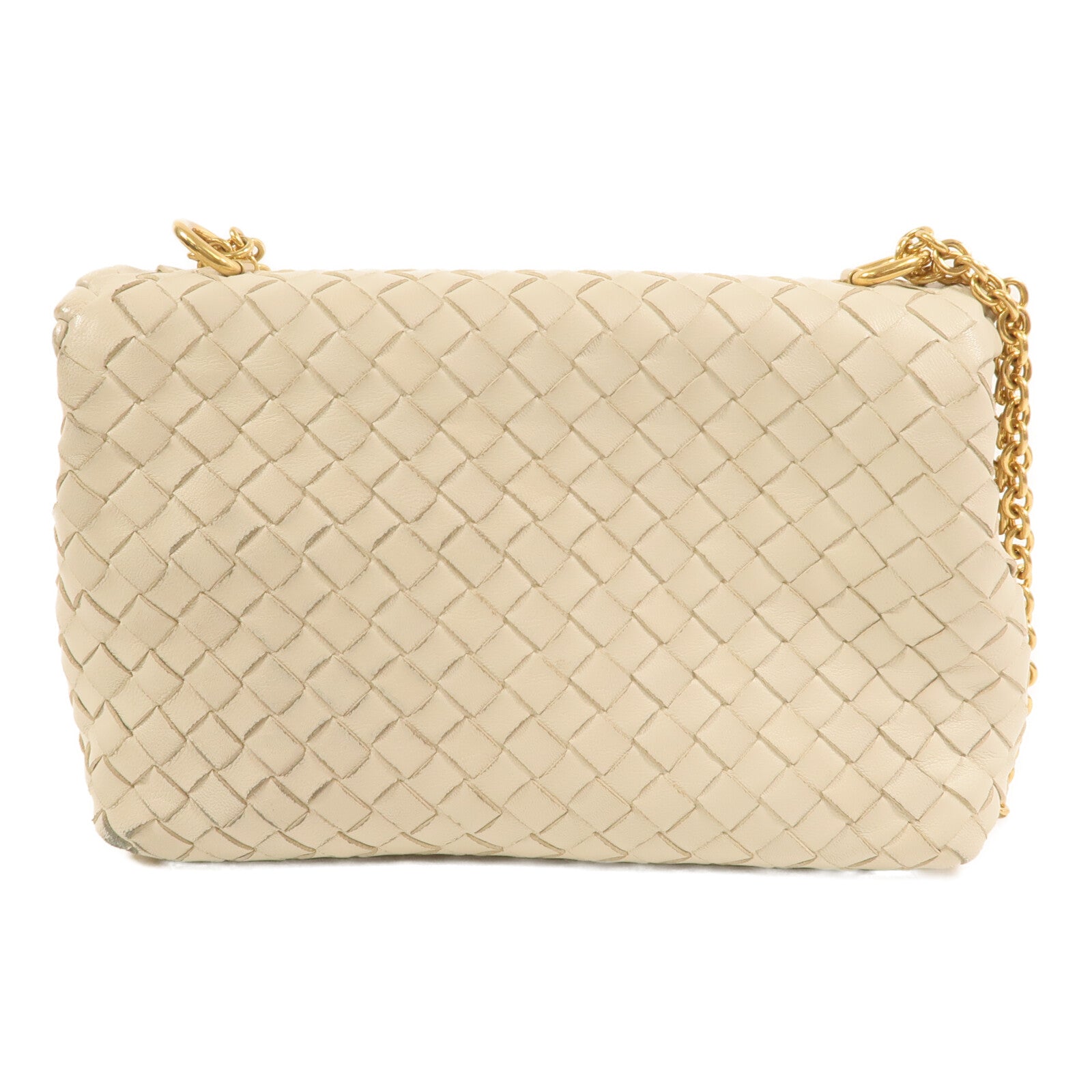 BOTTEGA VENETA 羊皮皮革Second Bag金扣鏈帶肩背袋