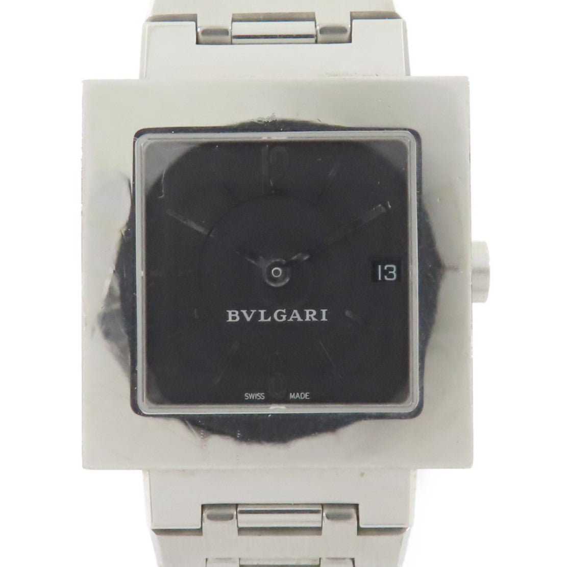 BVLGARI 不鏽鋼Watch手錶石英機芯黑色