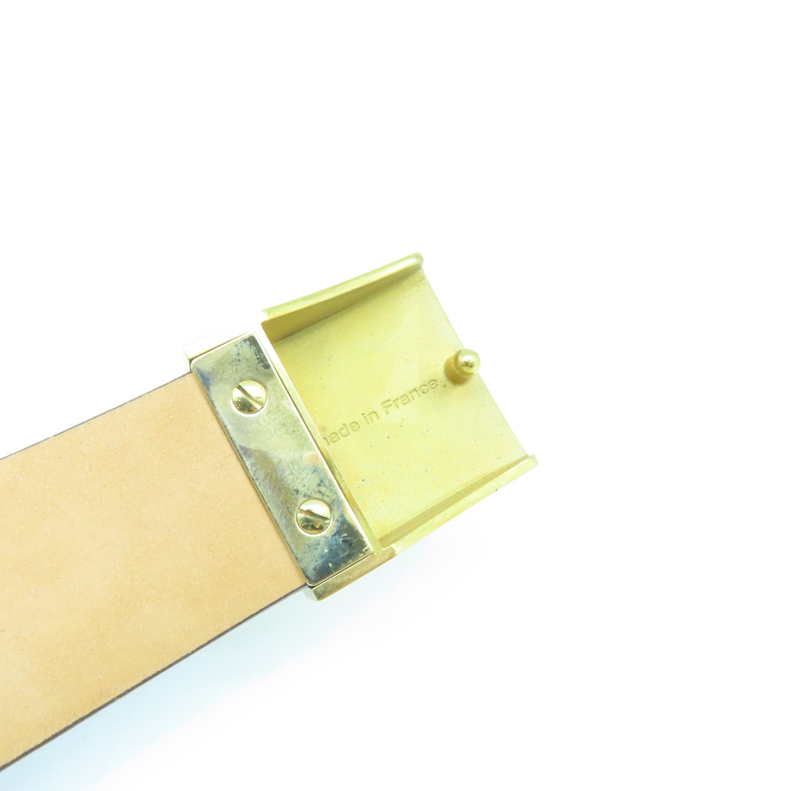 LOUIS VUITTON 【激減優惠】Damier Belt 70金扣皮帶啡色
