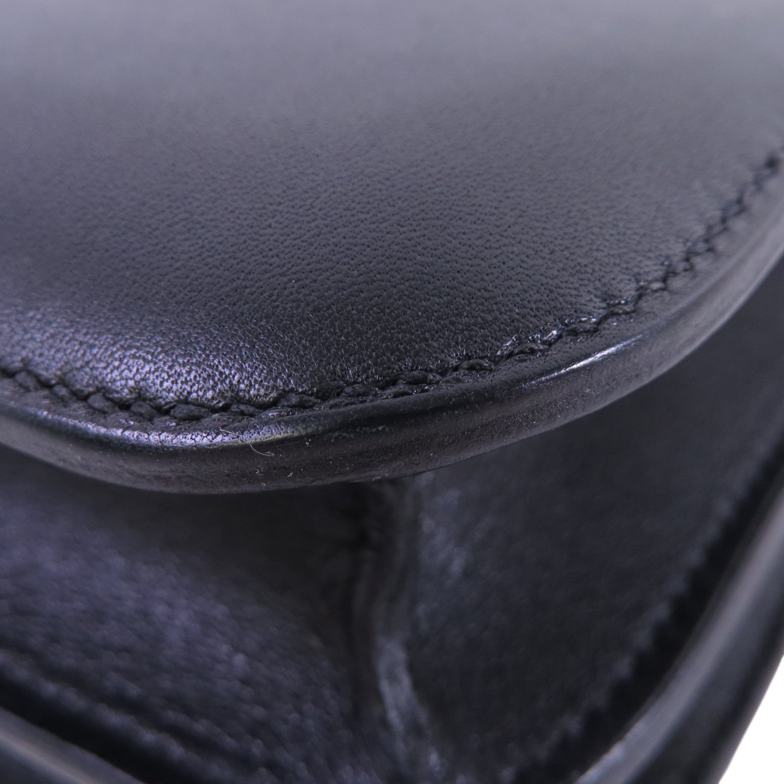 HERMES Swift皮革Mini Constance Shoulder Bag銀扣肩背袋