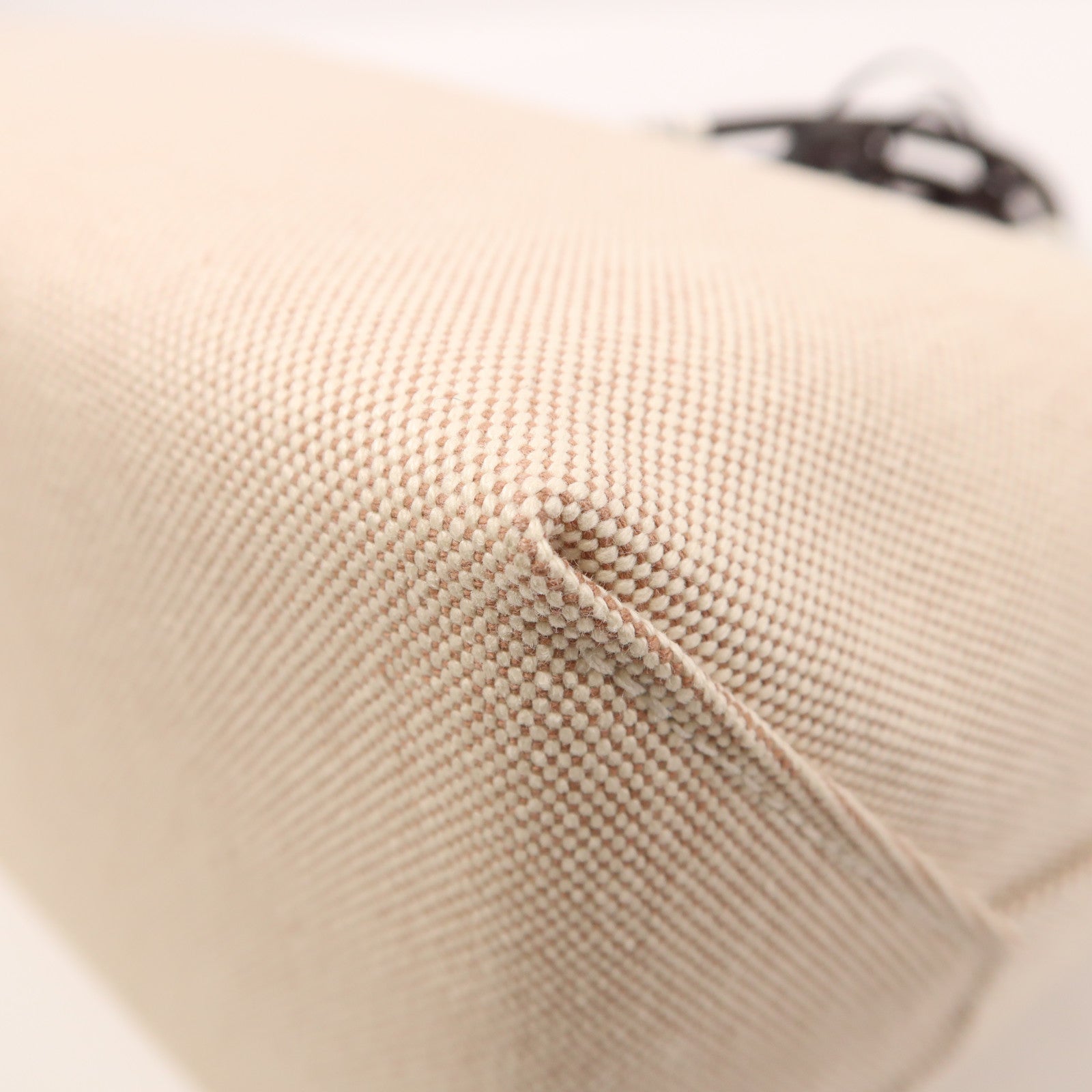 HERMES Toile H帆布/Swift皮革Steeple 25手挽袋Ecru/Rouge Sellier