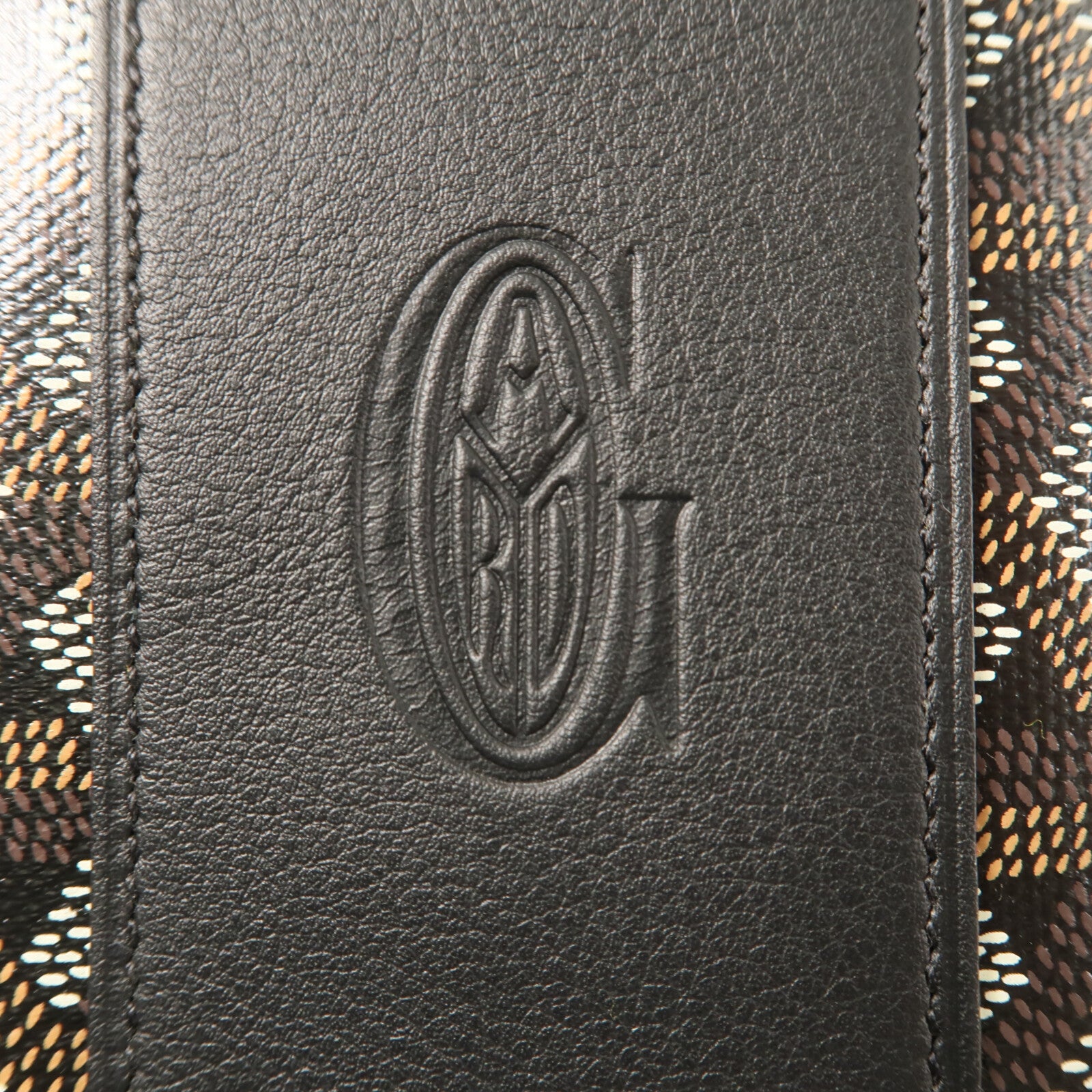 GOYARD 塗層帆布/牛皮皮革Sac Bonbonniere PM肩背袋