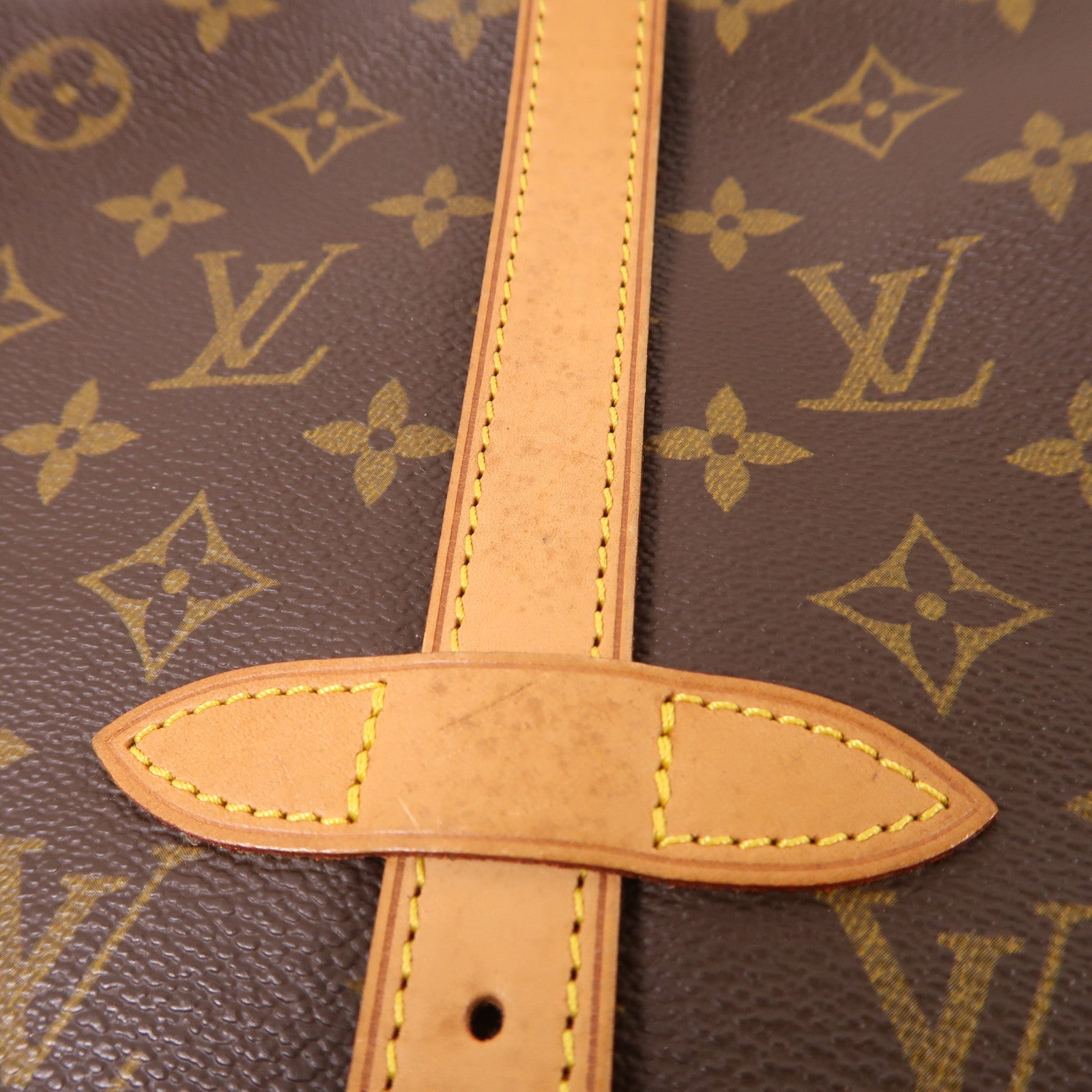 LOUIS VUITTON Monogram Saumur 30金扣肩背袋