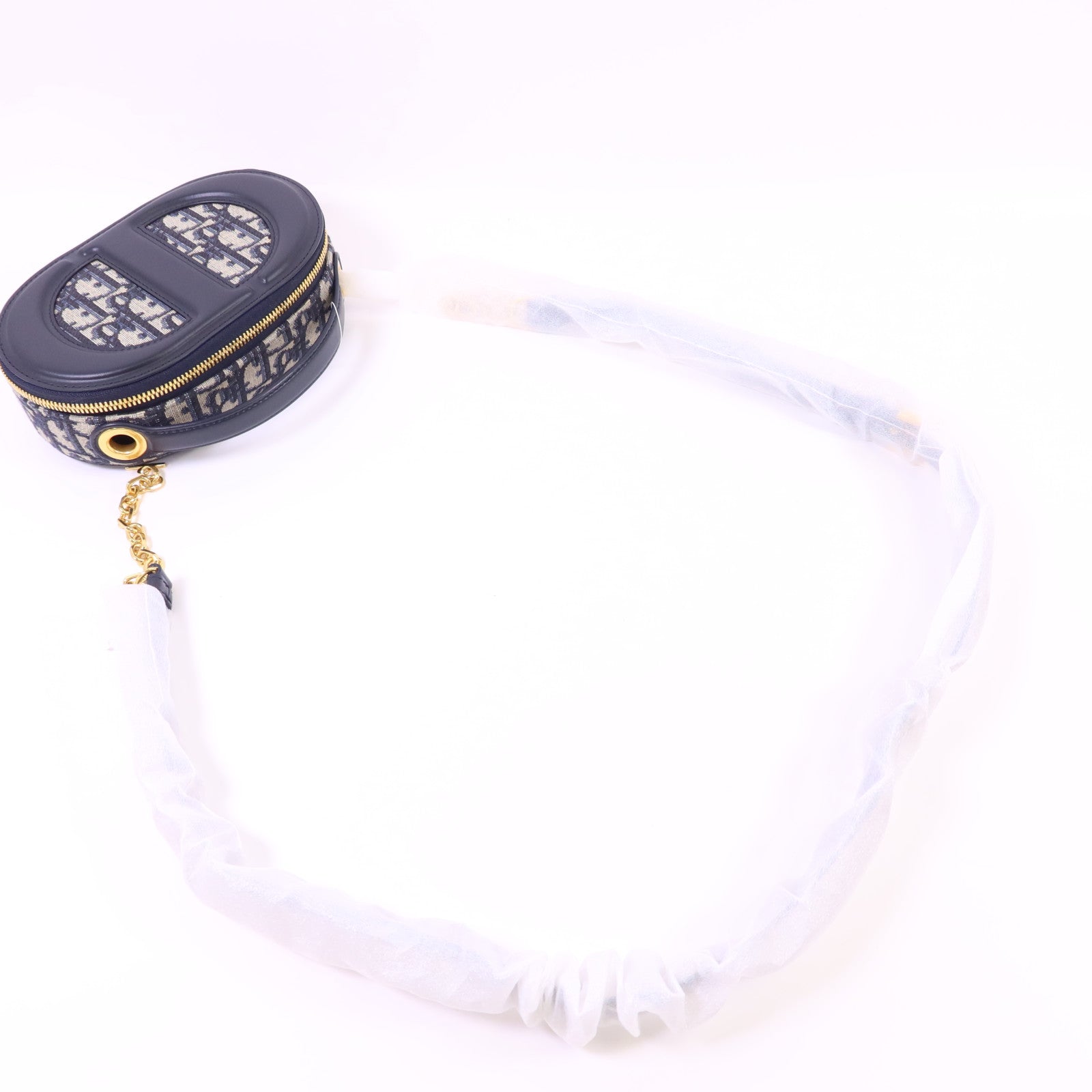 Dior 帆布Dior CD Signature金扣手挽肩背兩用袋