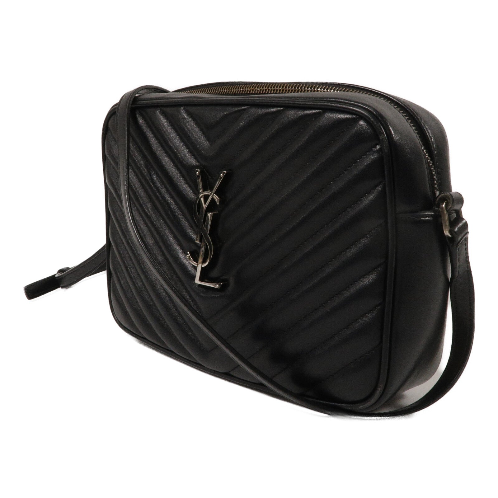 YVES SAINT LAURENT 牛皮皮革Lou Camera Bag肩背袋