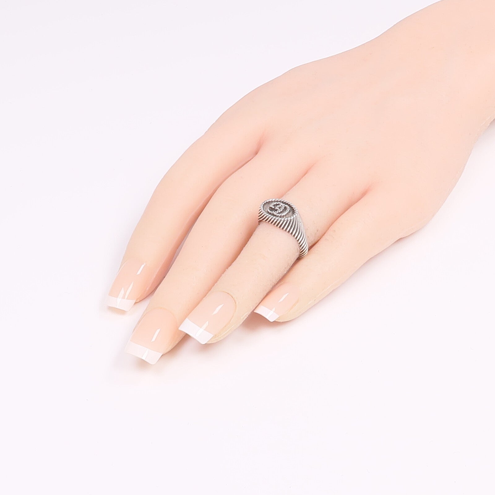 GUCCI 925純銀Ring戒指Gucci#9/US#5