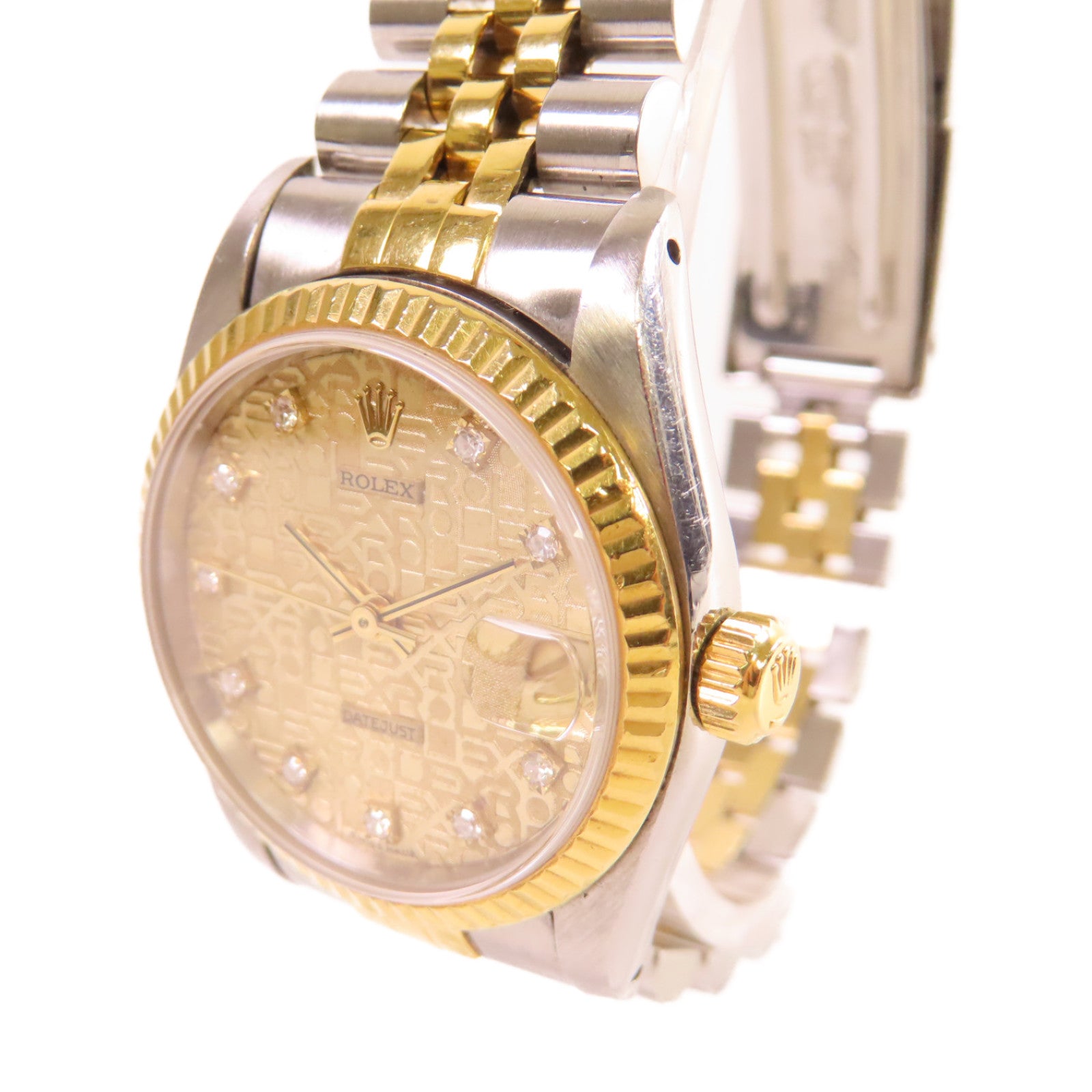 ROLEX Datejust 36mm Watch不鏽鋼/18K黃金自動機芯手錶金色/銀色