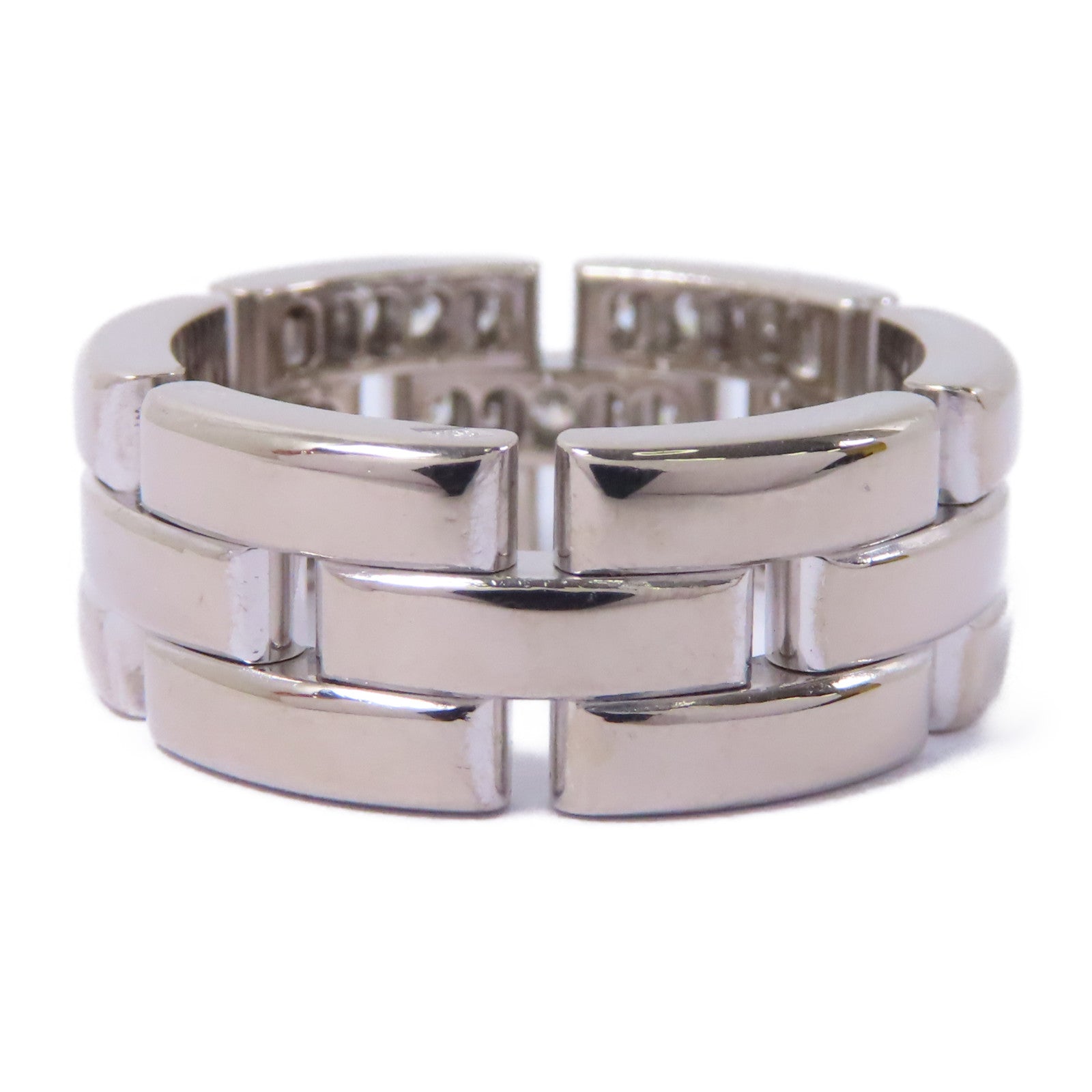 CARTIER 18K白金Diamond Ring鑽石戒指CartierF#54/US#6.5