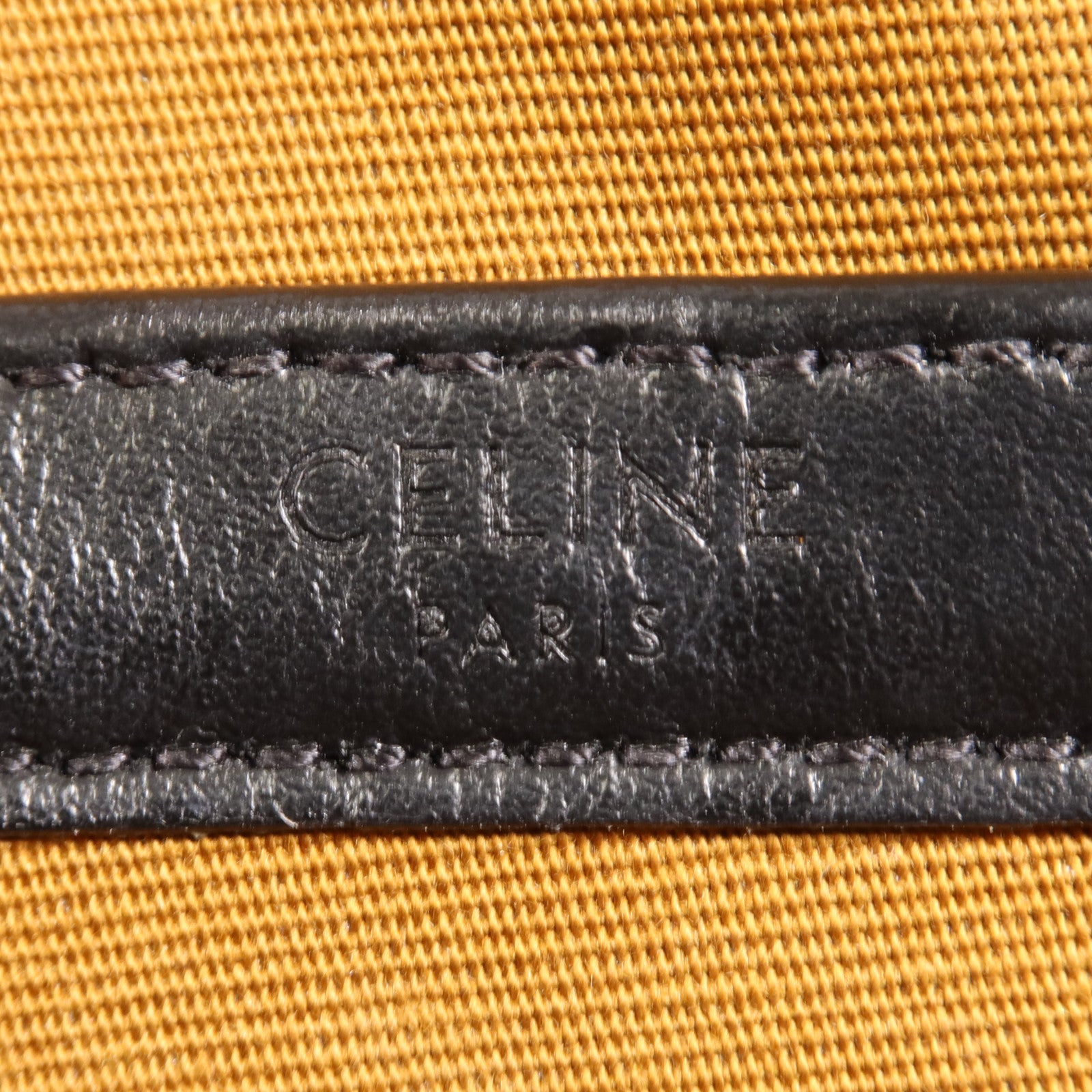 CELINE 塗層帆布Shoulder Bag銀扣肩背袋