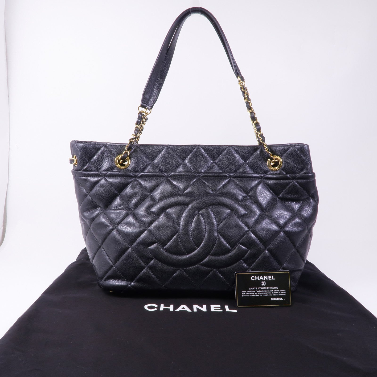 CHANEL 牛皮皮革Shoulder Bag金扣肩背袋