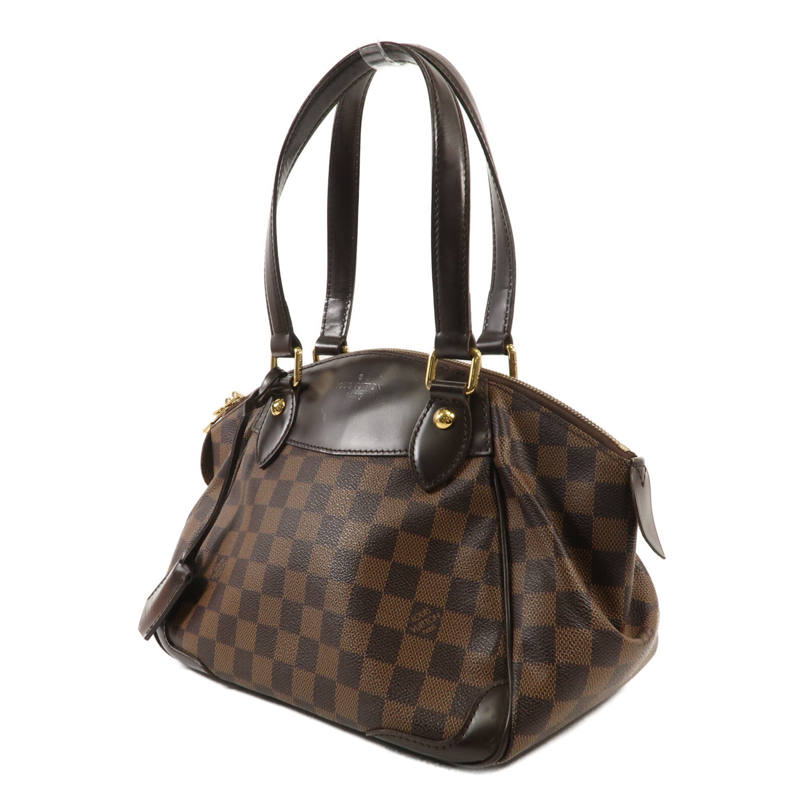 LOUIS VUITTON Damier Verona PM金扣肩背袋