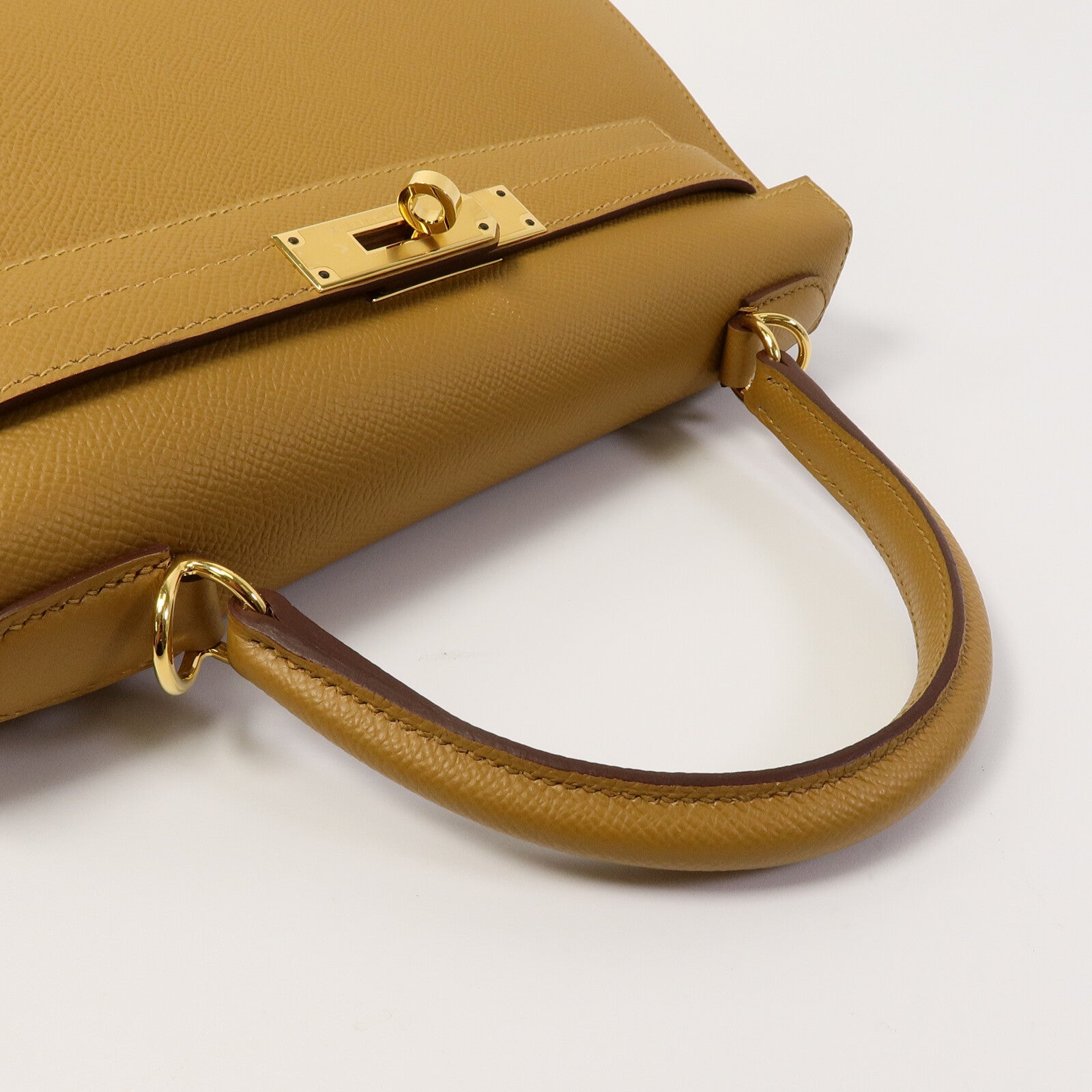 HERMES Epsom皮革Kelly 28手挽肩背兩用袋Sesame