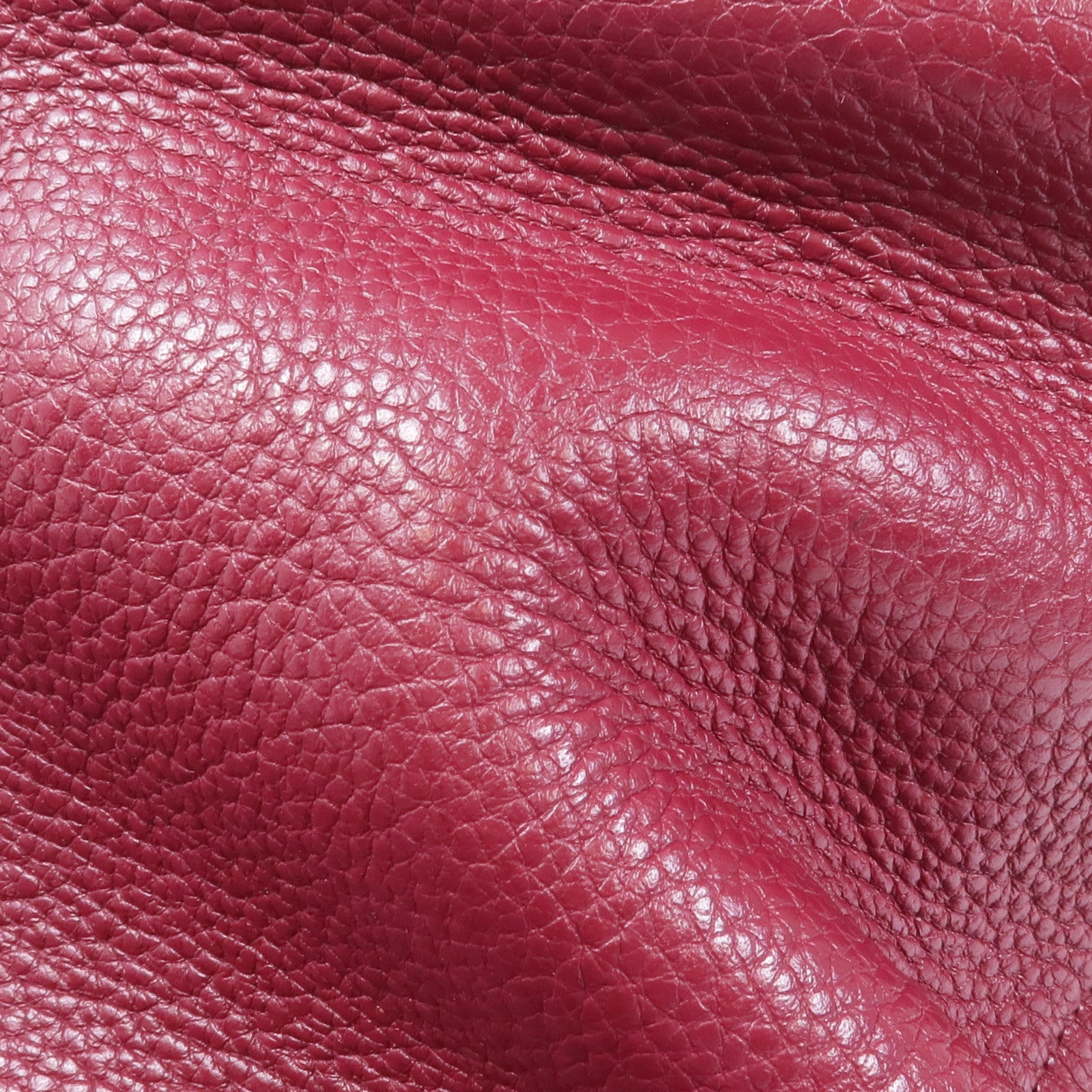 HERMES Clemence皮革Bolide 35銀扣手挽肩背兩用袋Rubis