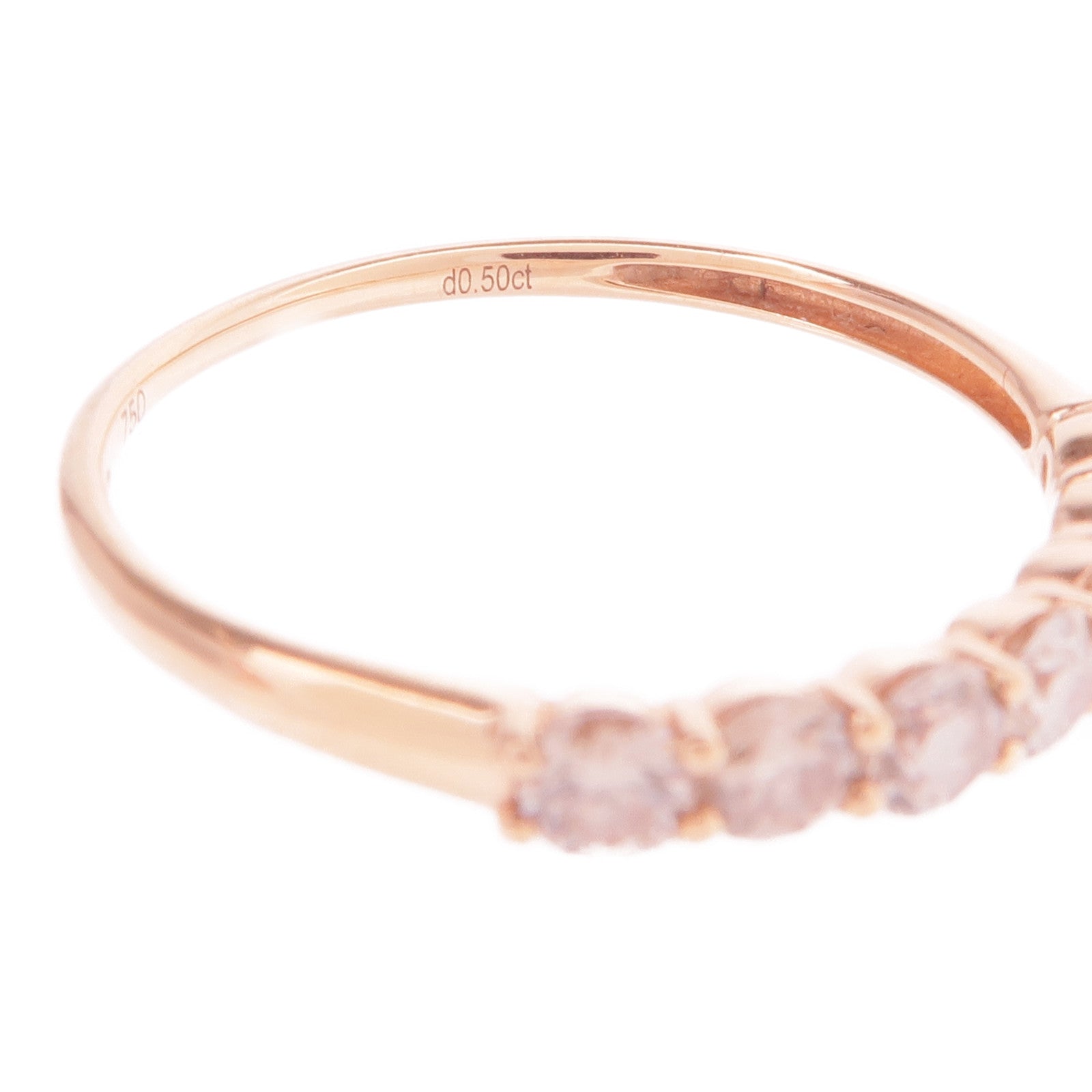 JEWELRY 18K玫瑰金Diamond Ring鑽石戒指US#7.25