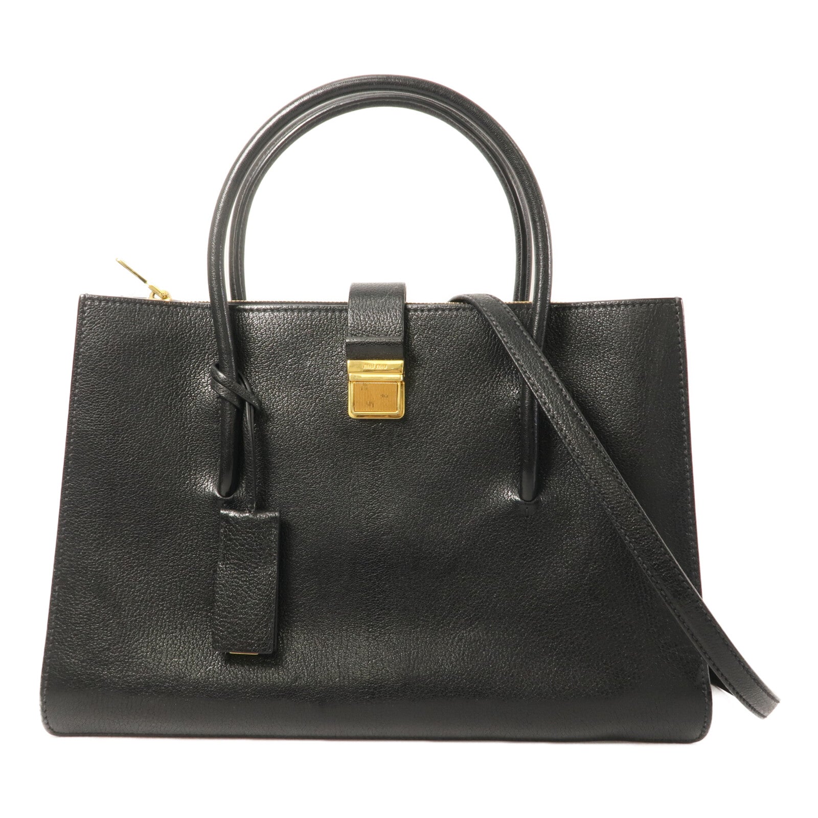 Miu Miu 牛皮皮革2 Way Bag手挽肩背兩用袋