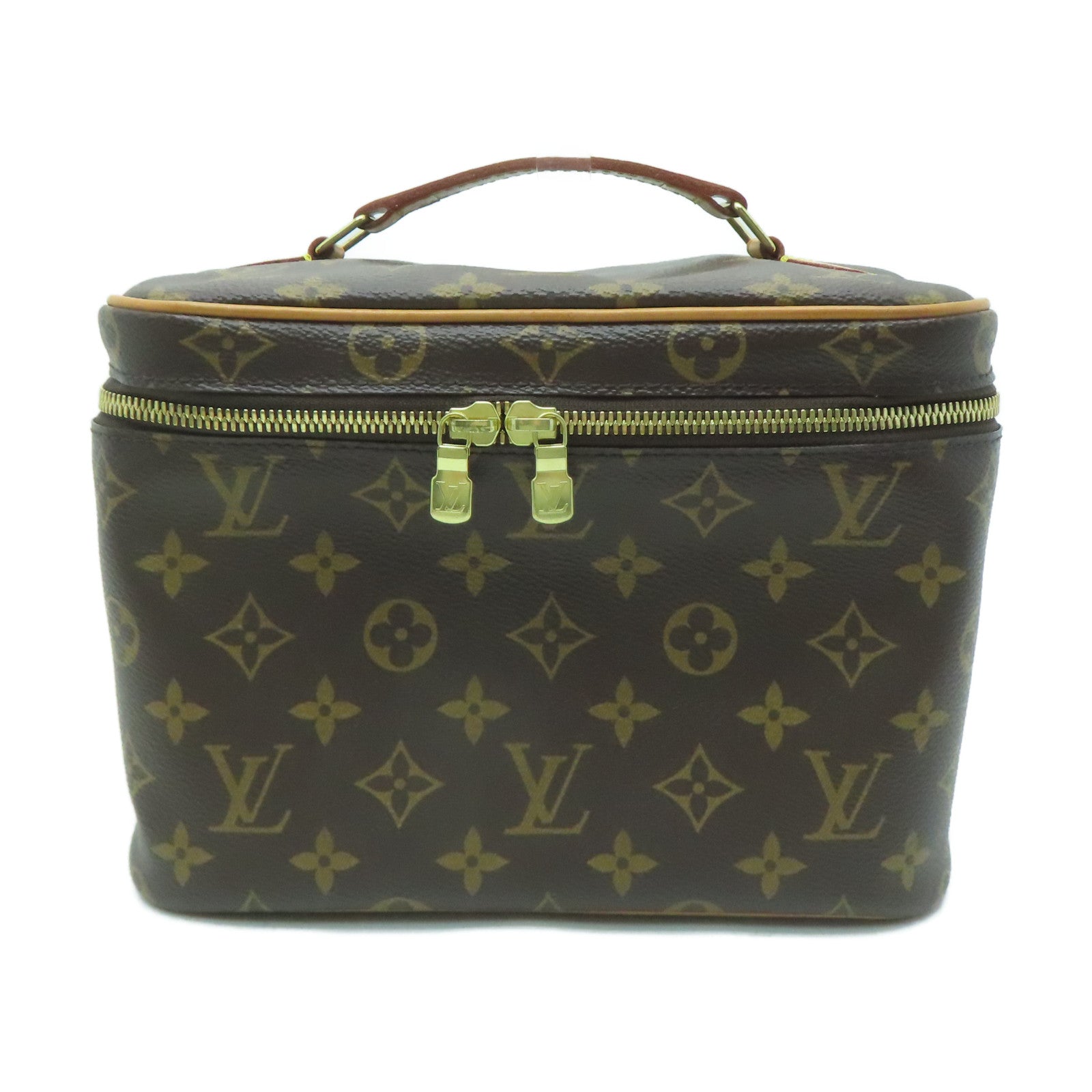 LOUIS VUITTON 【清倉大減價】Monogram Nice BB金扣手挽袋啡色