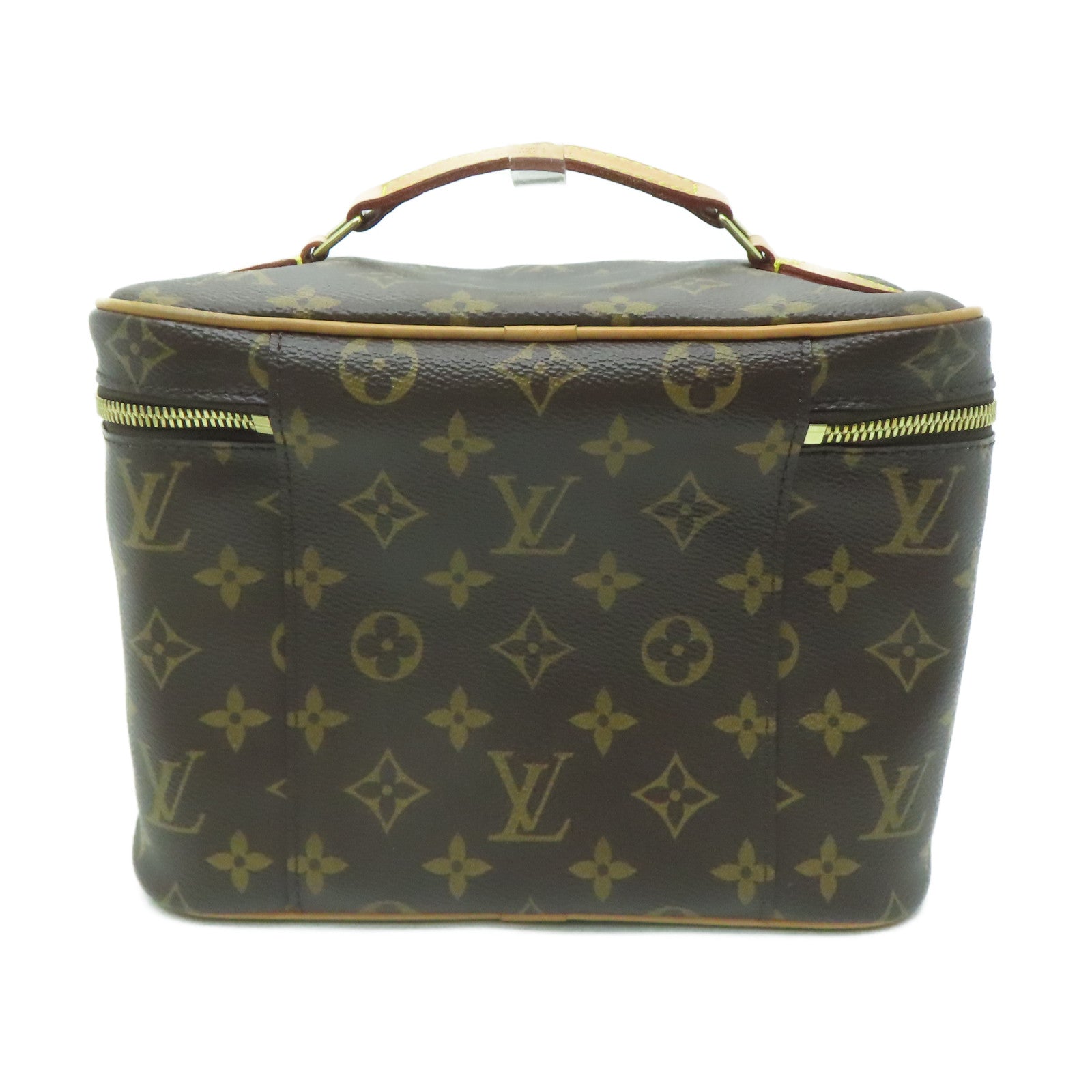 LOUIS VUITTON 【清倉大減價】Monogram Nice BB金扣手挽袋啡色
