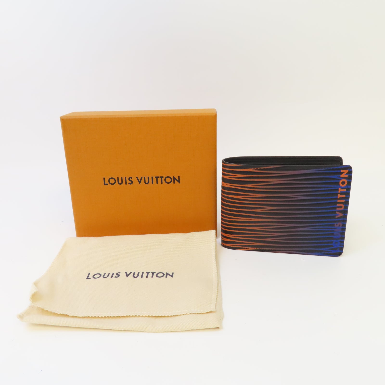 LOUIS VUITTON Epi Gradient Electric Sun Slender Wallet錢包黑色/彩色