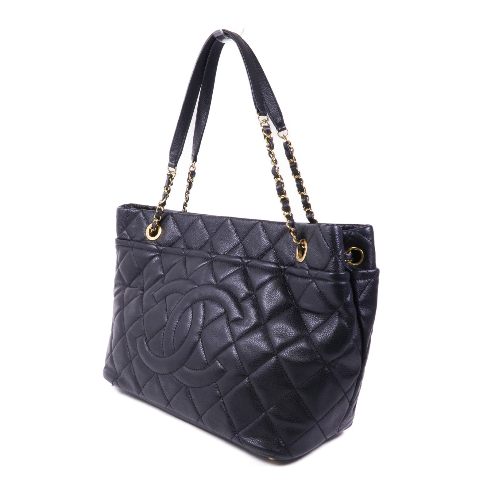 CHANEL 牛皮皮革Shoulder Bag金扣肩背袋
