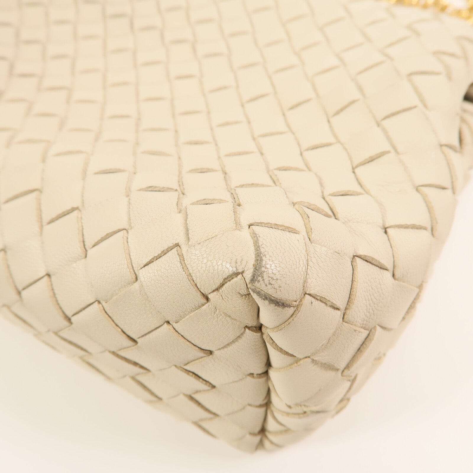 BOTTEGA VENETA 羊皮皮革Second Bag金扣鏈帶肩背袋