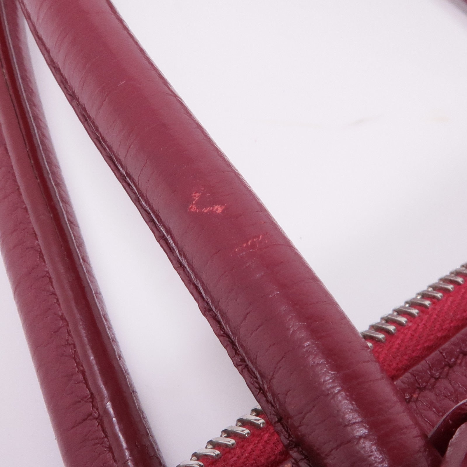 HERMES Clemence皮革Bolide 35銀扣手挽肩背兩用袋Rubis