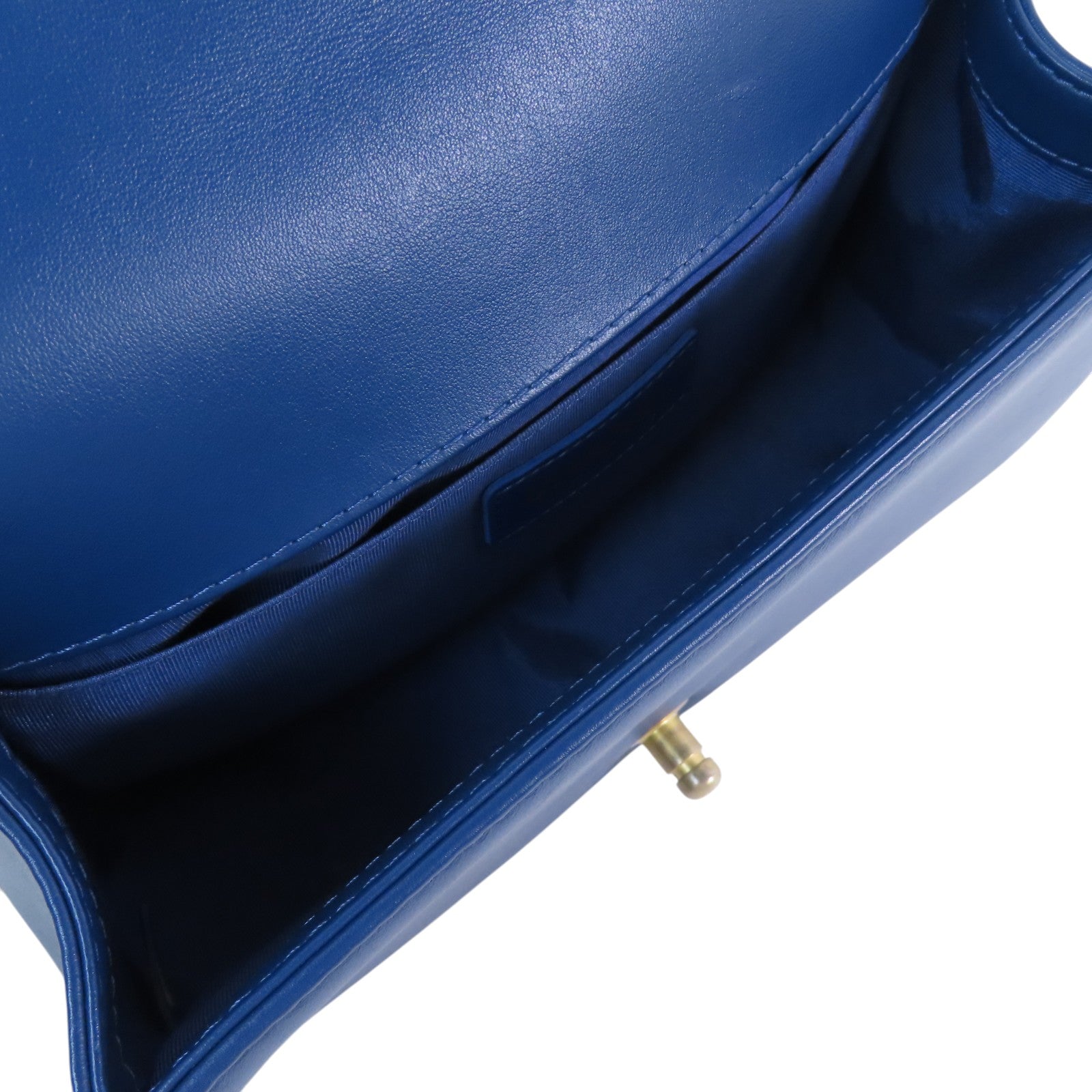 CHANEL 羊皮皮革Boy 25 With Handel金扣鏈帶肩背袋