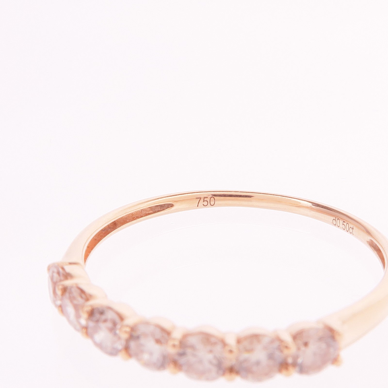 JEWELRY 18K玫瑰金Diamond Ring鑽石戒指US#7.25