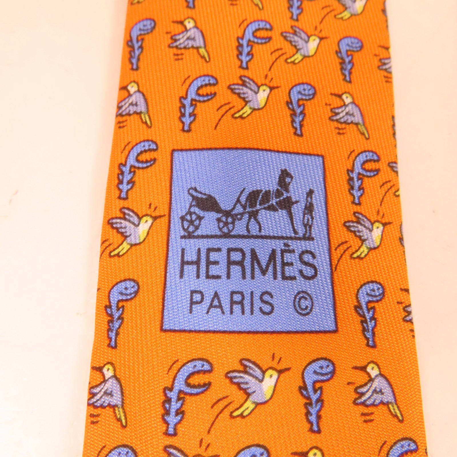 HERMES 絲質Tie領帶