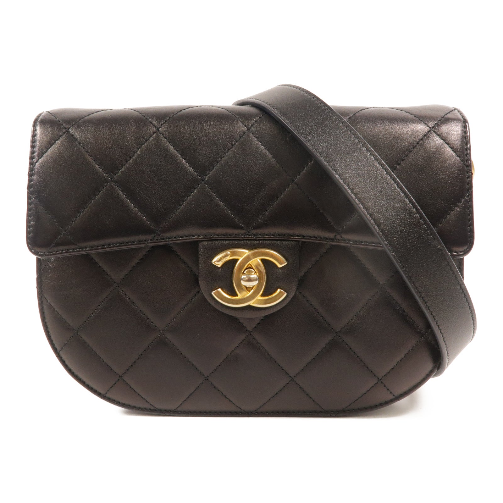 CHANEL 牛皮皮革Chain Shoulder鏈帶肩背袋