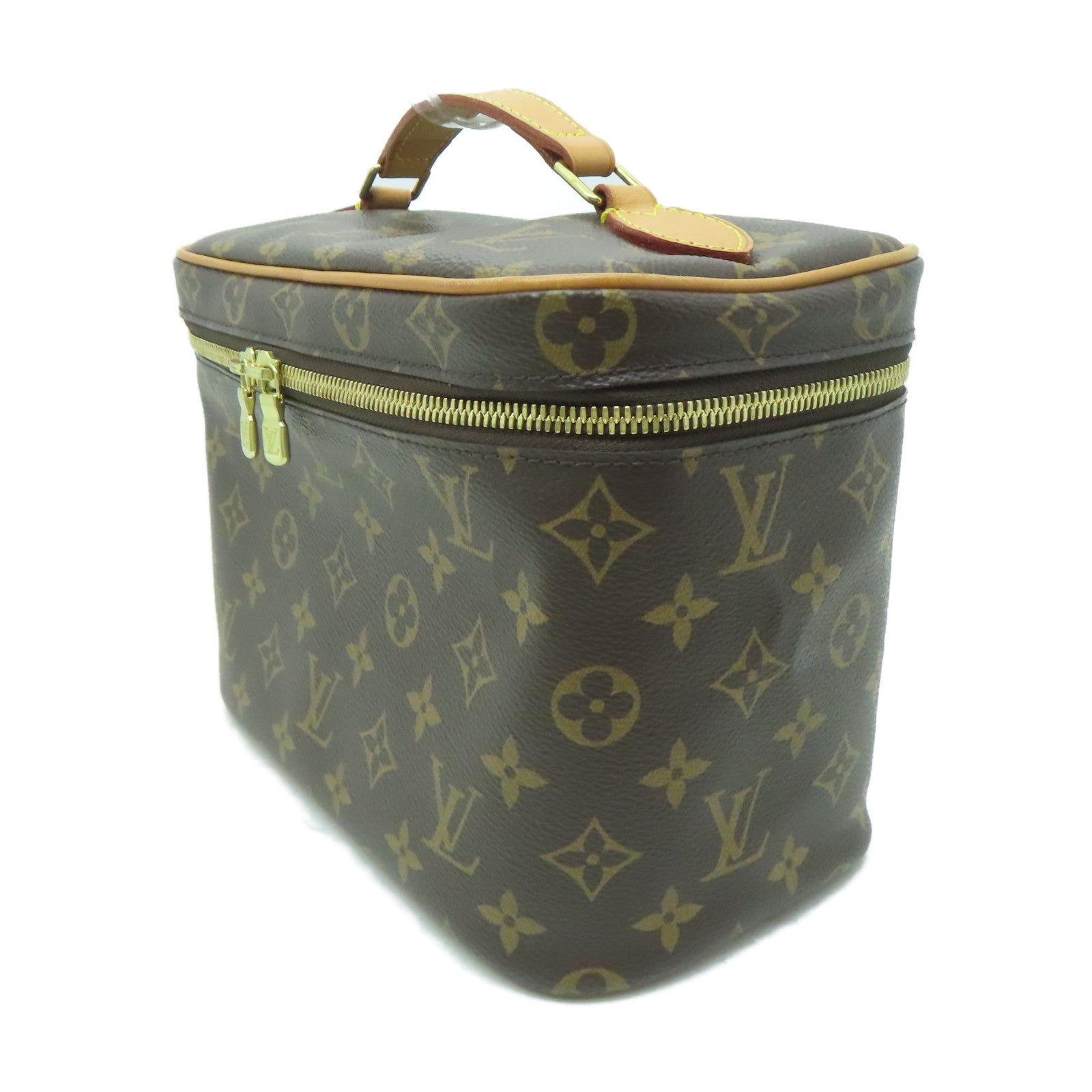 LOUIS VUITTON 【清倉大減價】Monogram Nice BB金扣手挽袋啡色