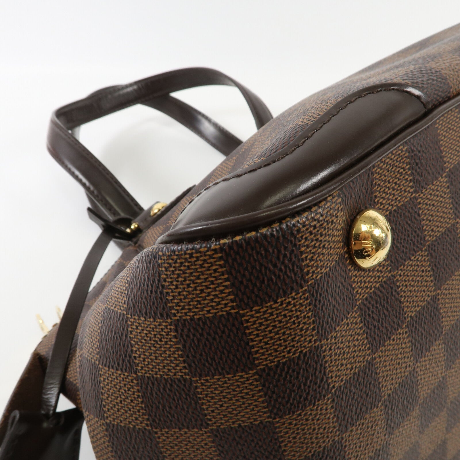 LOUIS VUITTON Damier Verona PM金扣肩背袋