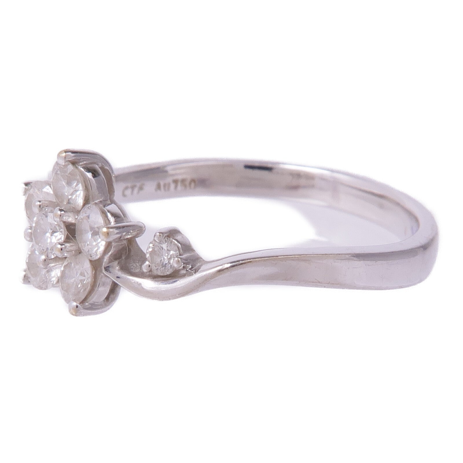 JEWELRY 【激減優惠】18K白金Diamond Ring鑽石戒指US#6.75